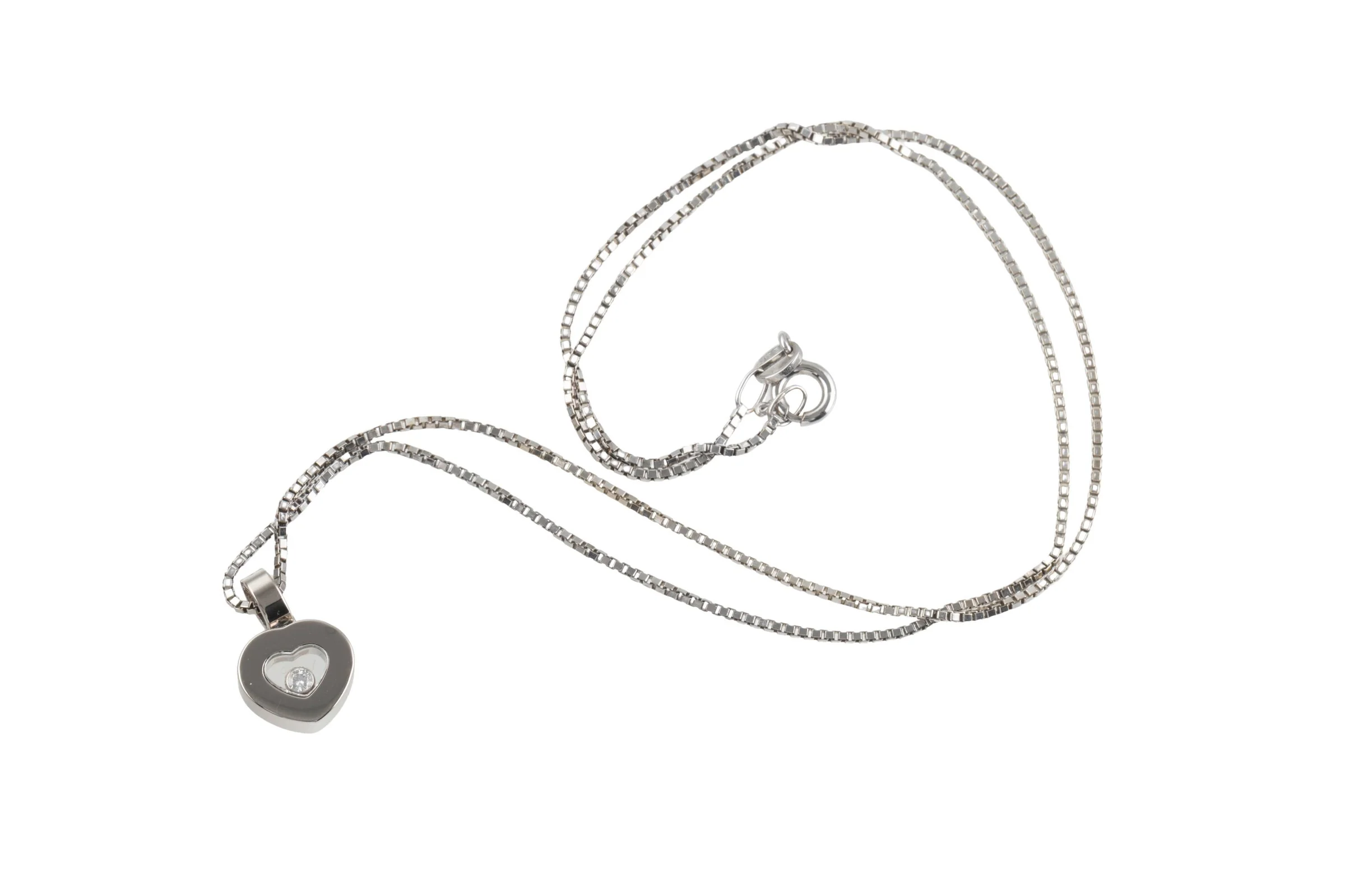 Chopard Happy Heaths Diamonds pendant 18k white gold 79/2897-20 retail price: 2080,- €[KL26001] - Image 6