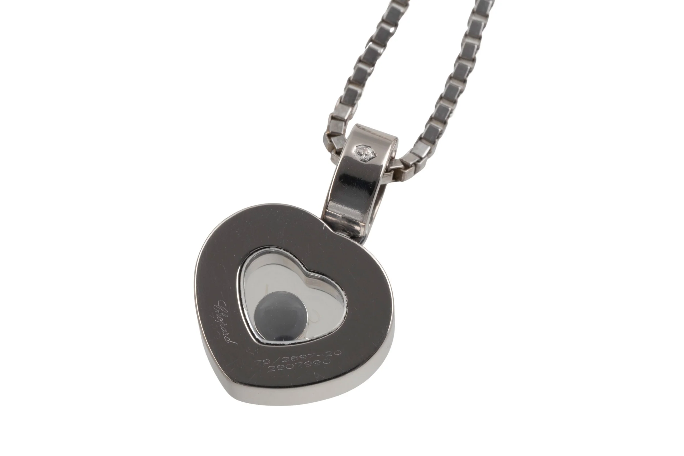 Chopard Happy Heaths Diamonds pendant 18k white gold 79/2897-20 retail price: 2080,- €[KL26001] - Image 8