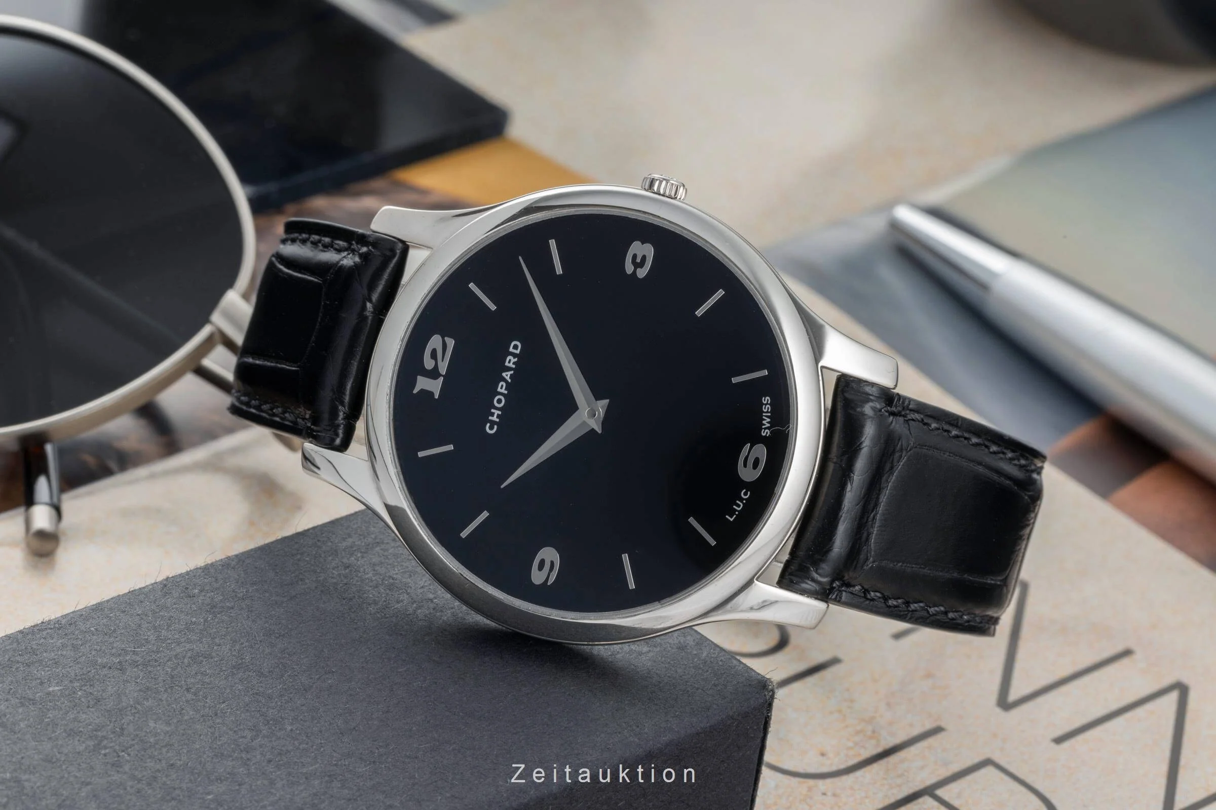 Chopard L.U.C. 18 ct white gold automatic men's watch 16/1902 LP: 17000EUR  [2402156] - Image 2