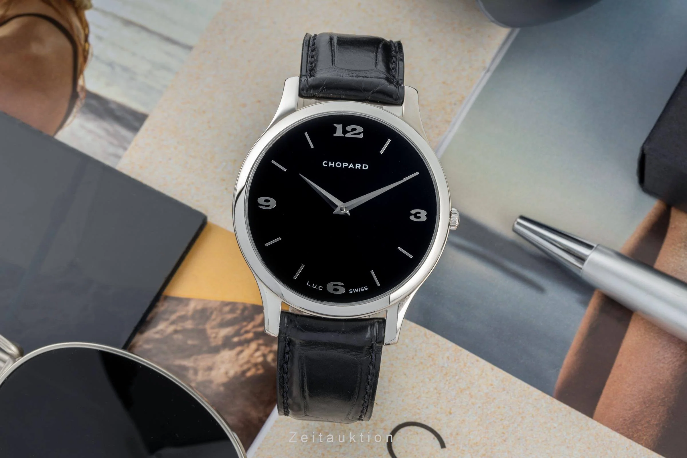 Chopard L.U.C. 18 ct white gold automatic men's watch 16/1902 LP: 17000EUR  [2402156] - Image 3