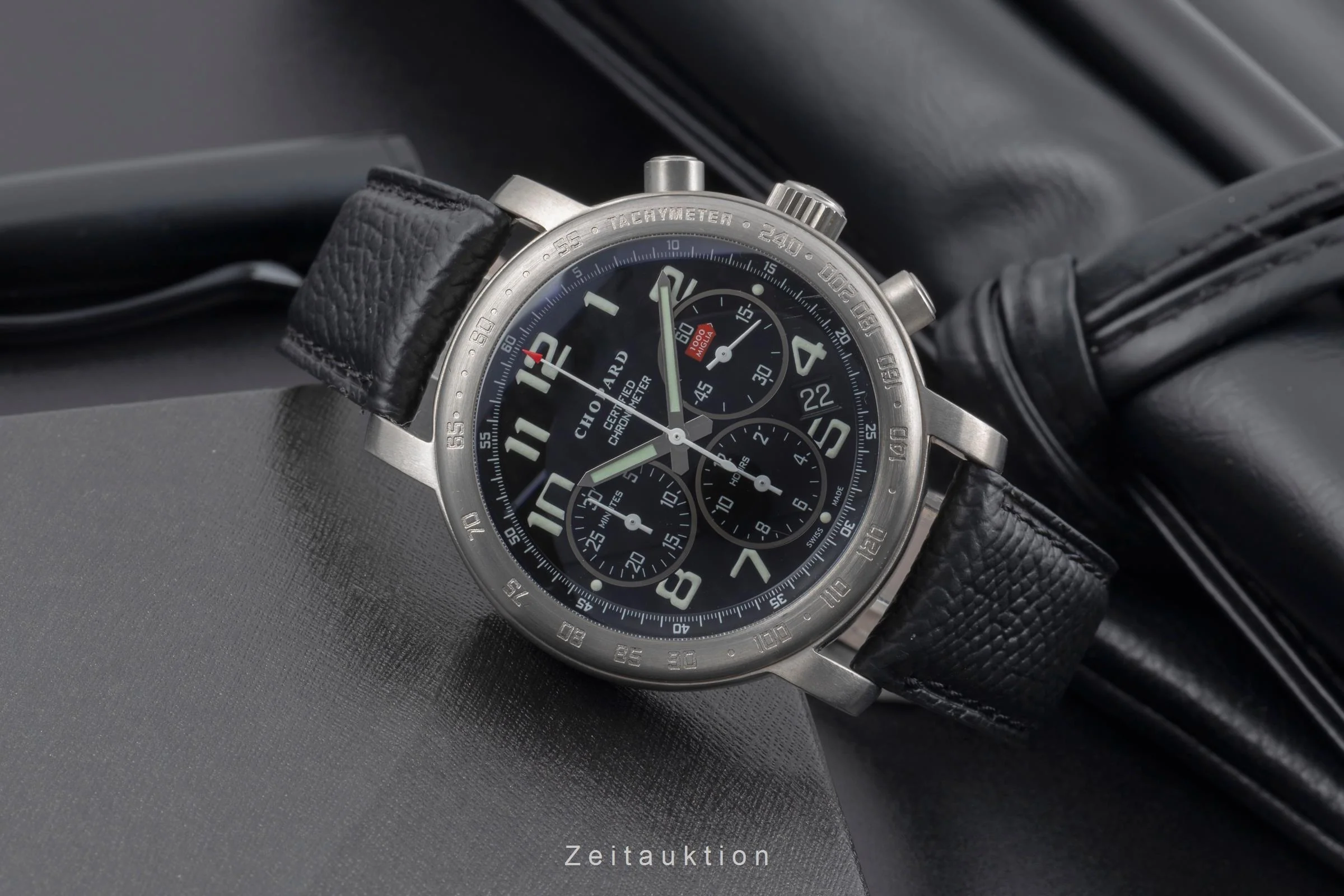 Chopard Mille Miglia chronograph titanium automatic men's watch 16/8915 Limited  [2505650] - Image 3