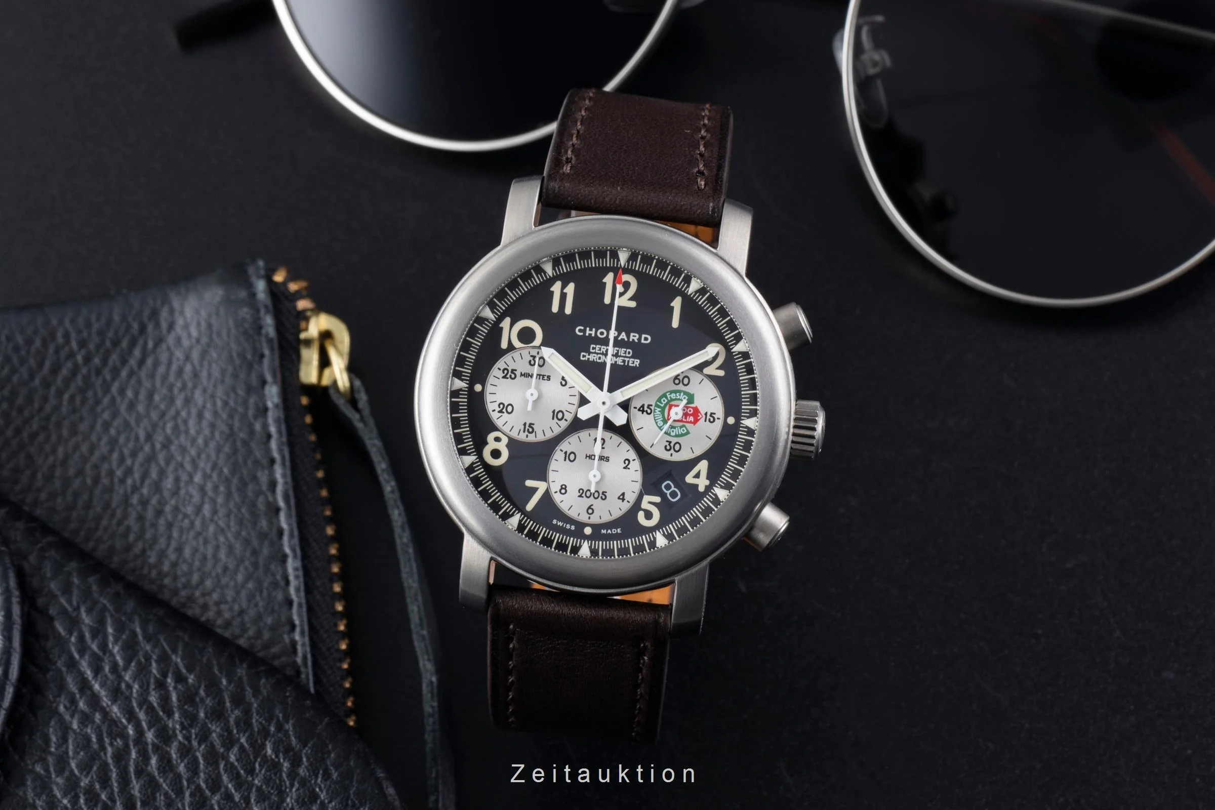 Chopard Mille Miglia chronograph titanium automatic men's watch 8407  [2506110] - Image 4
