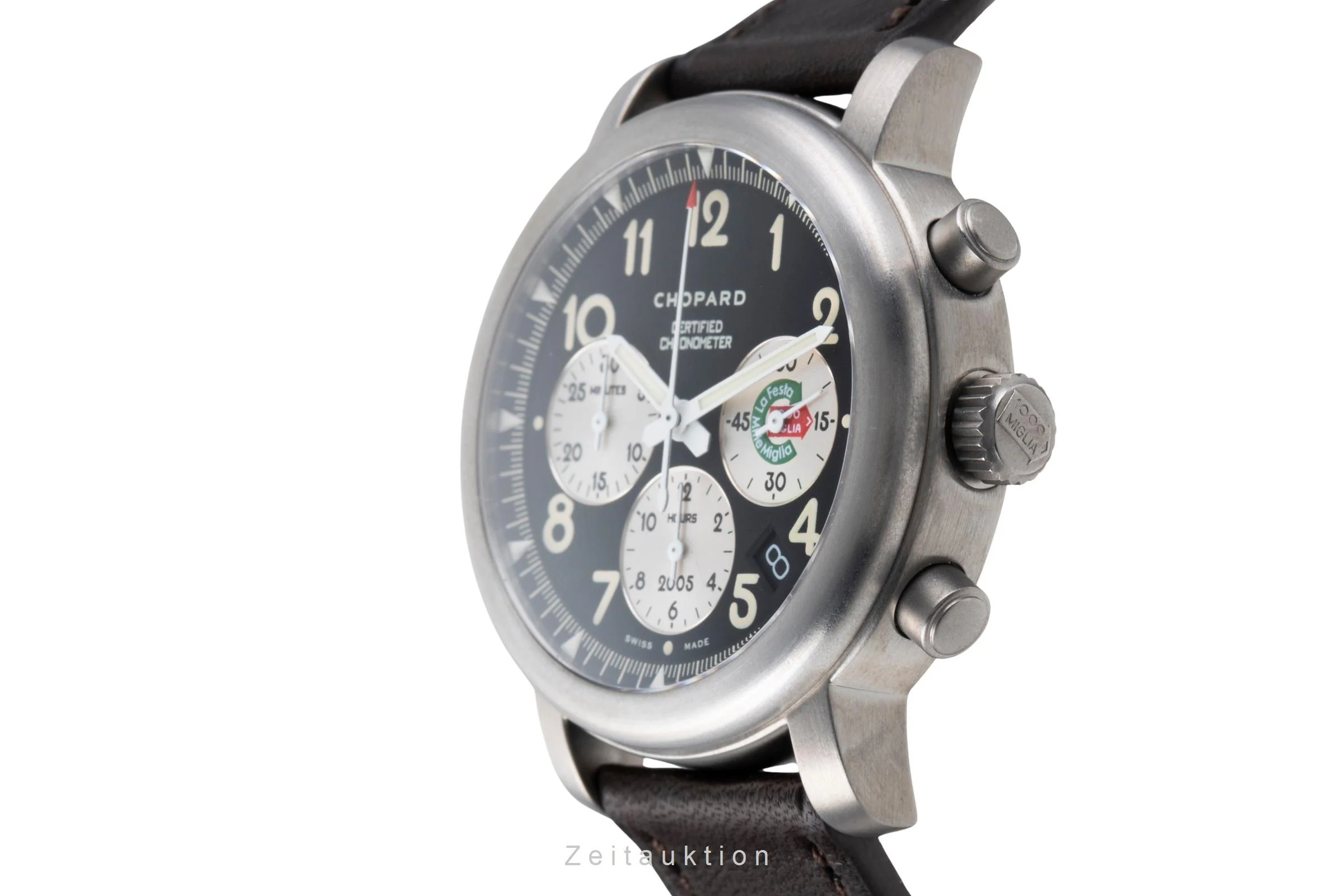 Chopard Mille Miglia chronograph titanium automatic men's watch 8407  [2506110] - Image 7