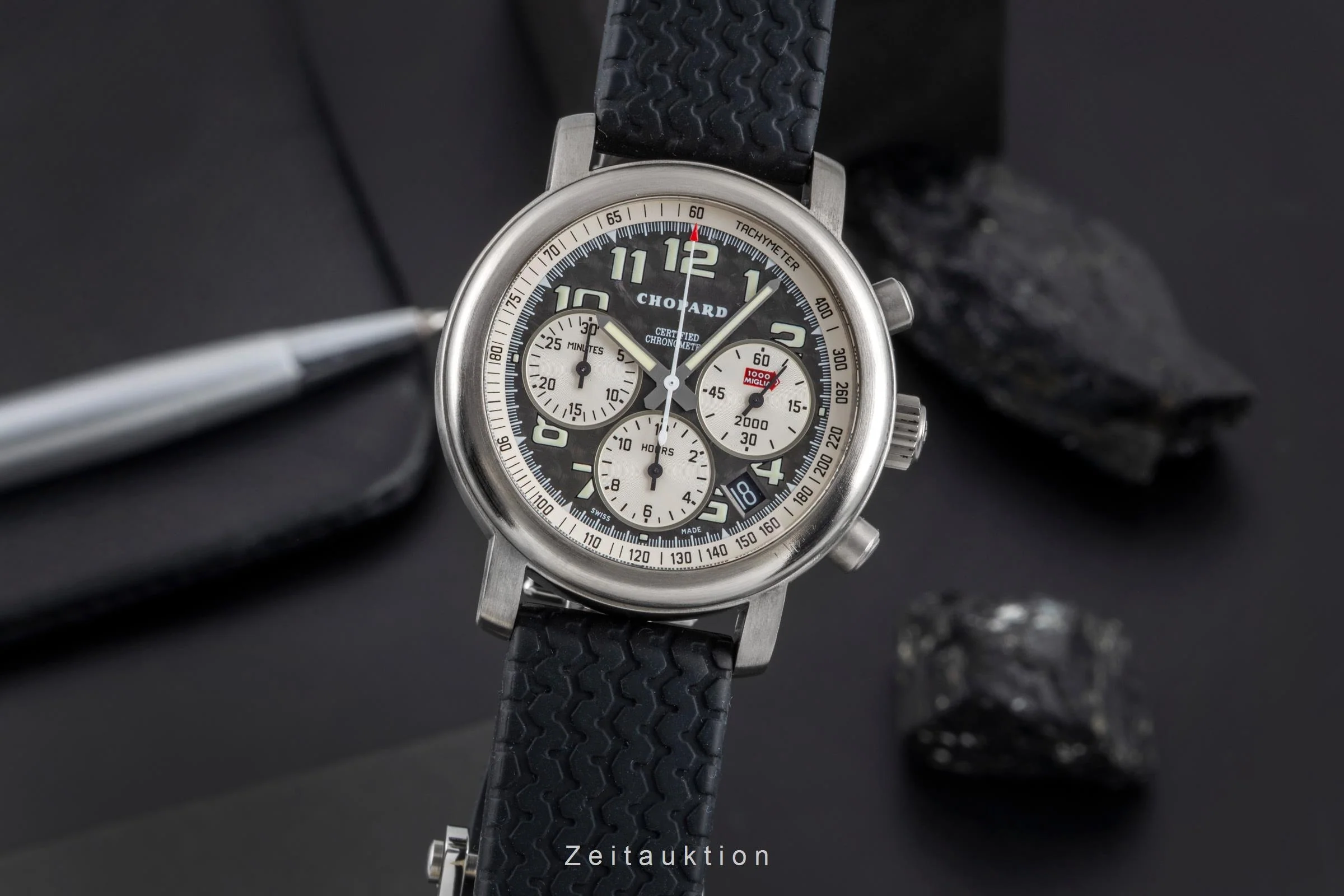 Chopard Mille Miglia chronograph titanium automatic men's watch 8407  [2506228] - Image 2