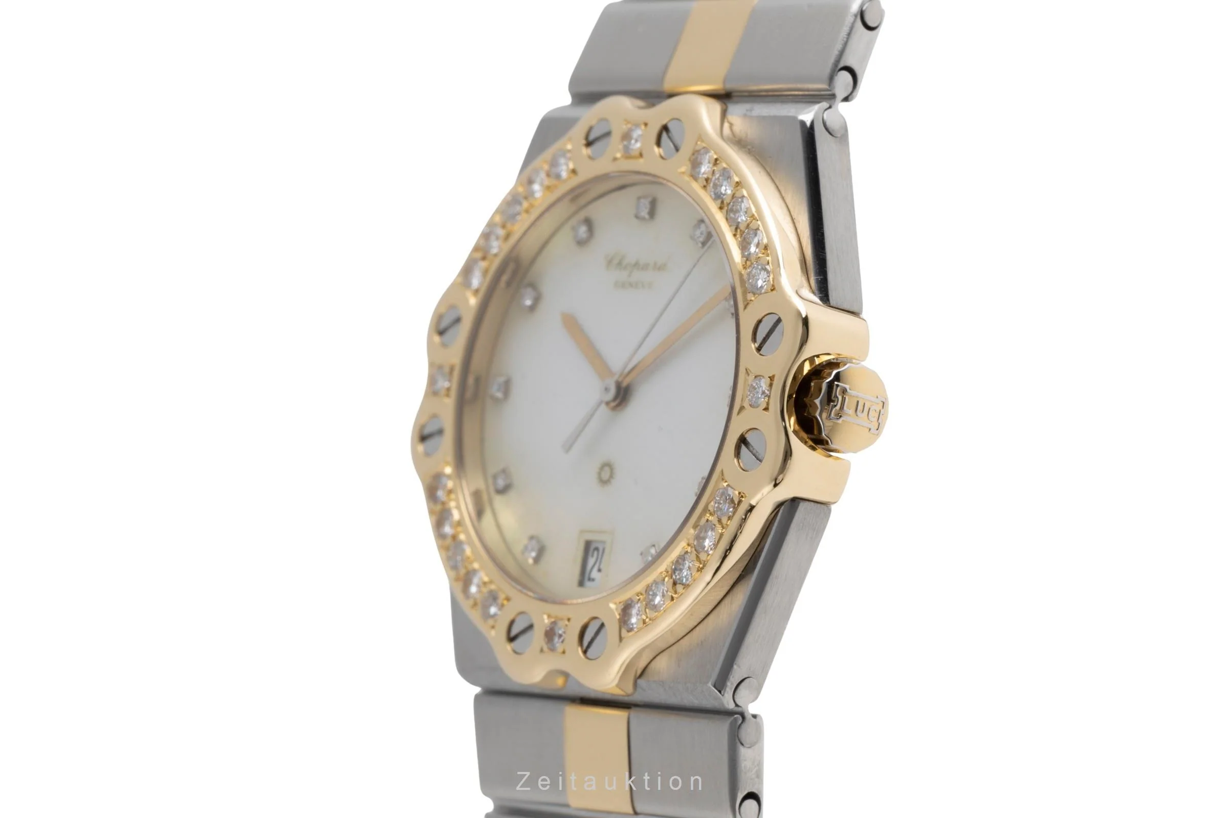Chopard St. Moritz steel / gold quartz unisex 8023 Vintage  [2503002] - Image 7