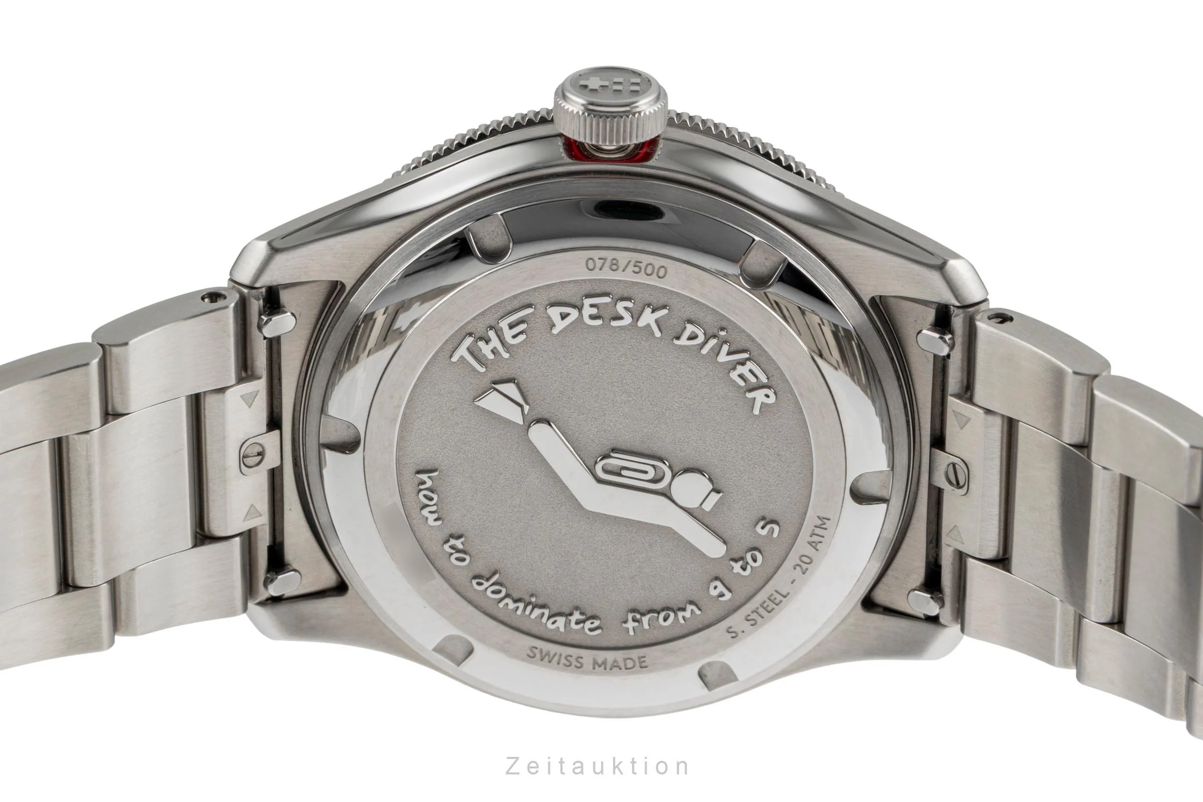 Christopher Ward Desk Diver steel automatic men's watch C65-41ADA2-DDK Limited  [2505231] - Image 12
