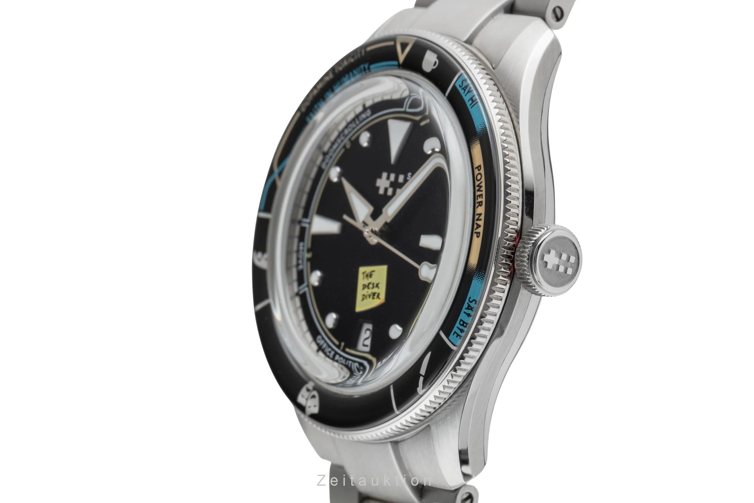 Christopher Ward Desk Diver steel automatic men's watch C65-41ADA2-DDK Limited  [2505231] - Image 7