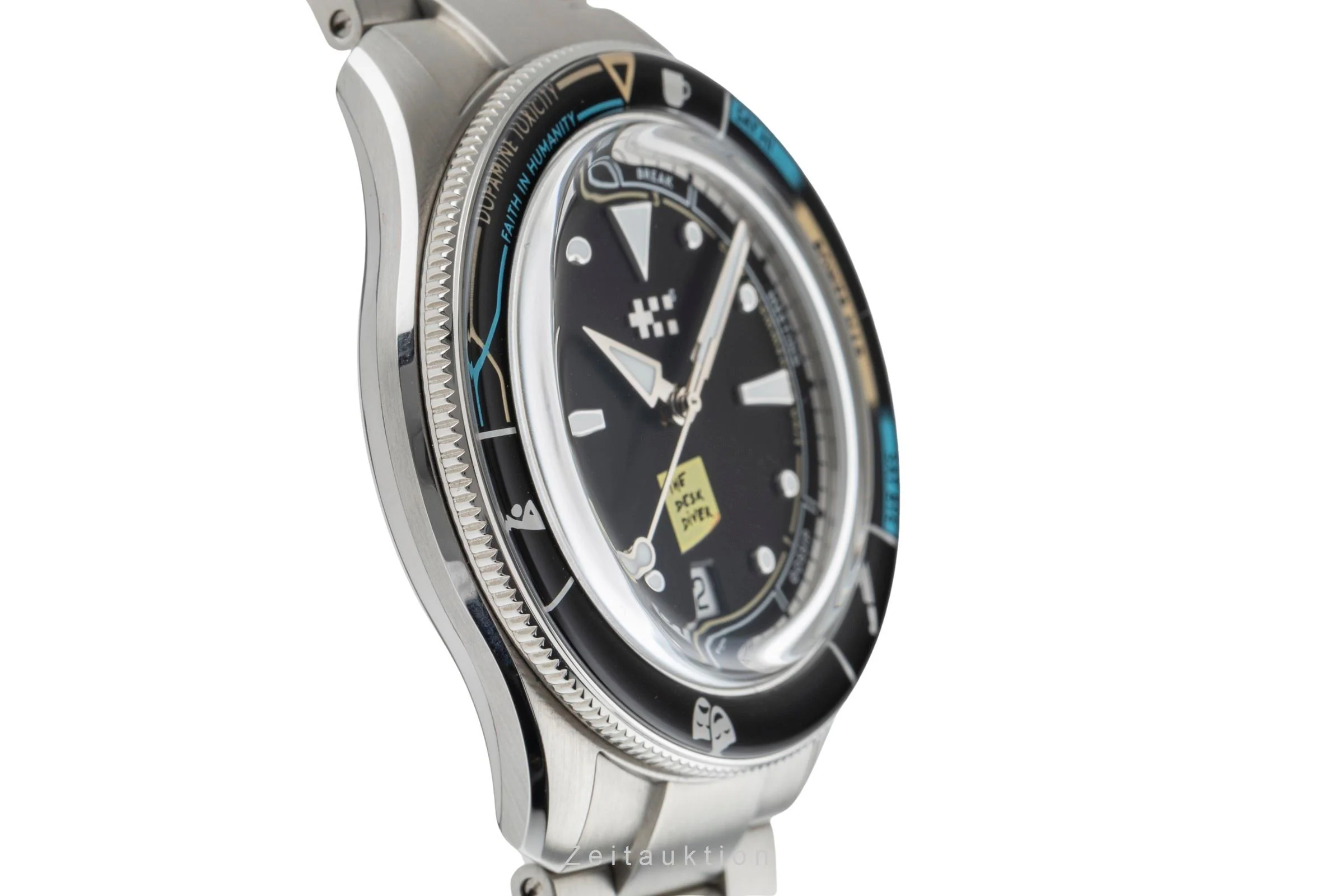 Christopher Ward Desk Diver steel automatic men's watch C65-41ADA2-DDK Limited  [2505231] - Image 8