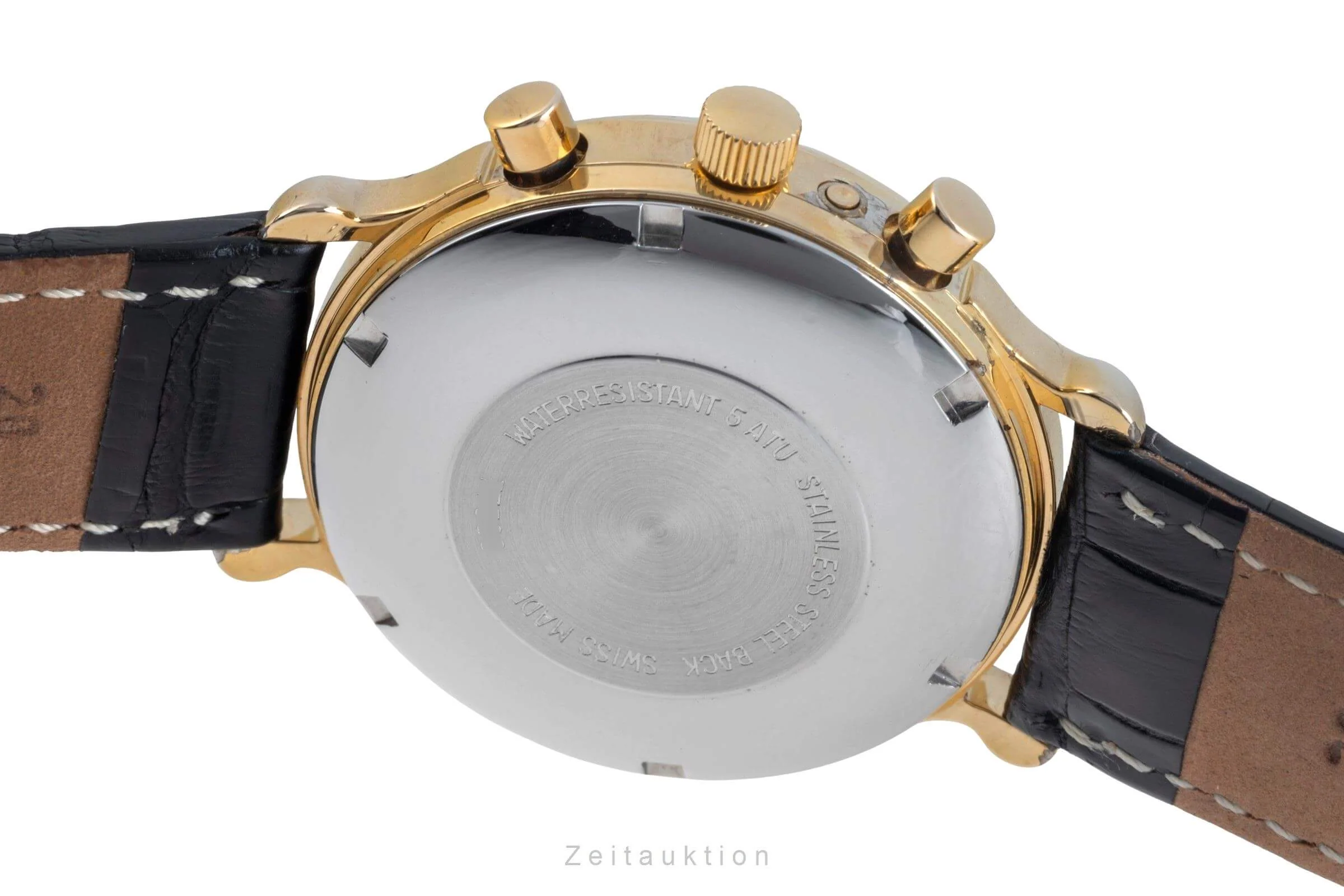 Chronoswiss A. Rochat chronograph gold-plated automatic men's watch 77590  [2500290] - Image 12