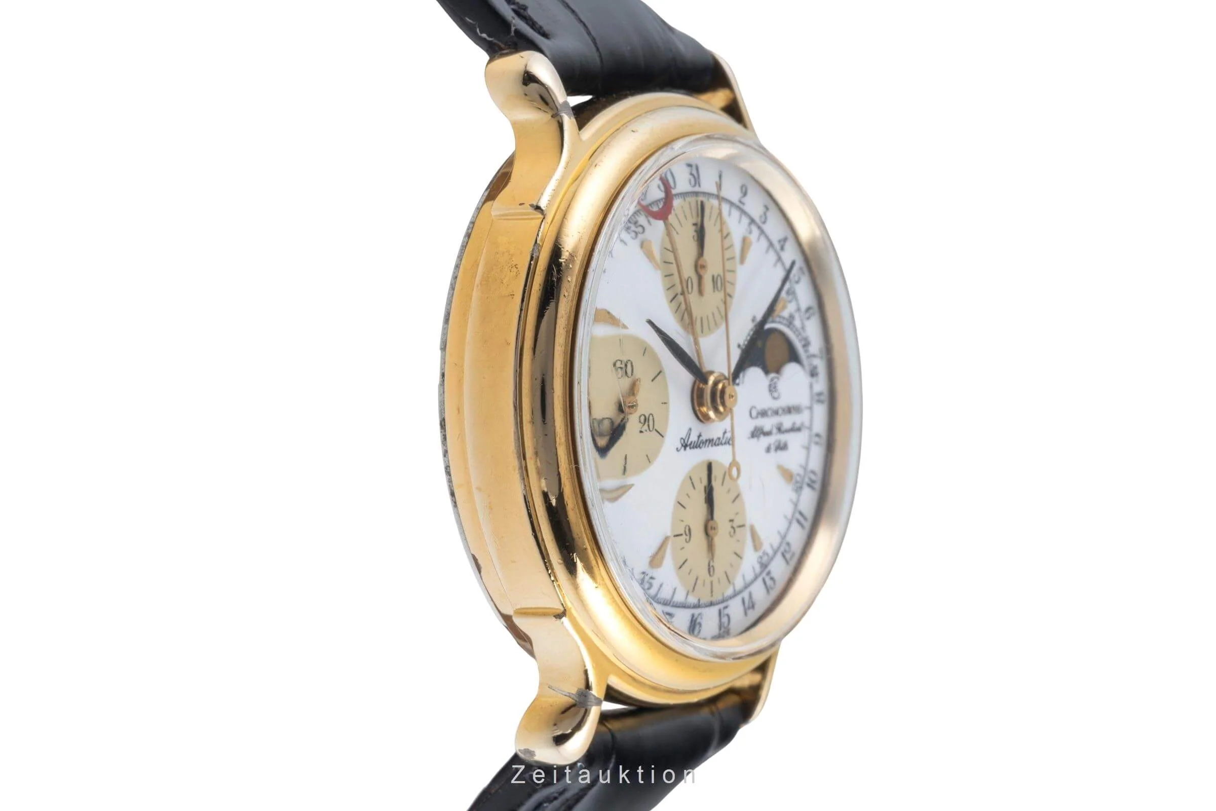Chronoswiss A. Rochat chronograph gold-plated automatic men's watch 77590  [2500290] - Image 8