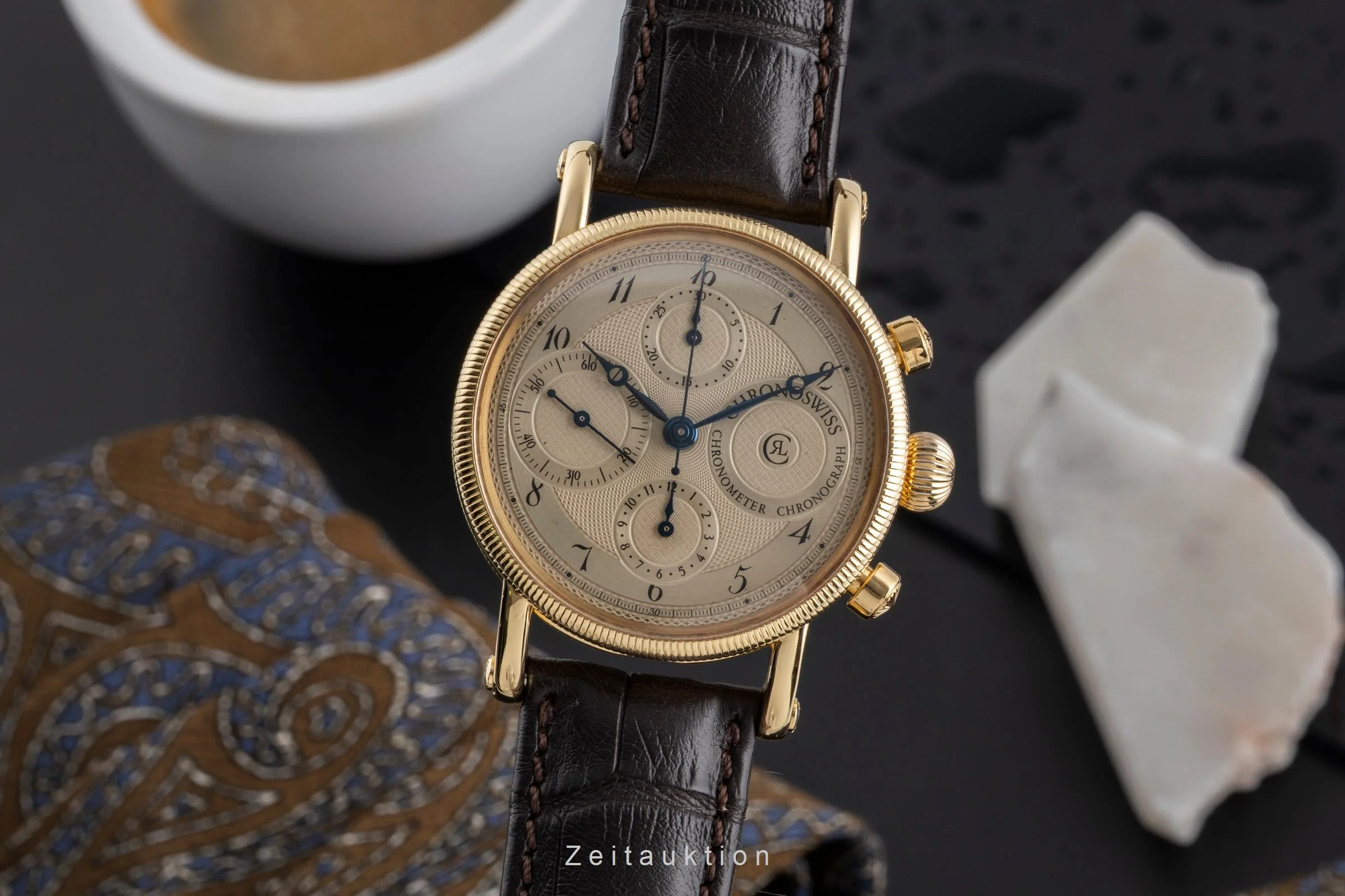 Chronoswiss Chronometer Chronograph chronograph 18 ct gold automatic men's watch CH7521  [2502576] - Image 2