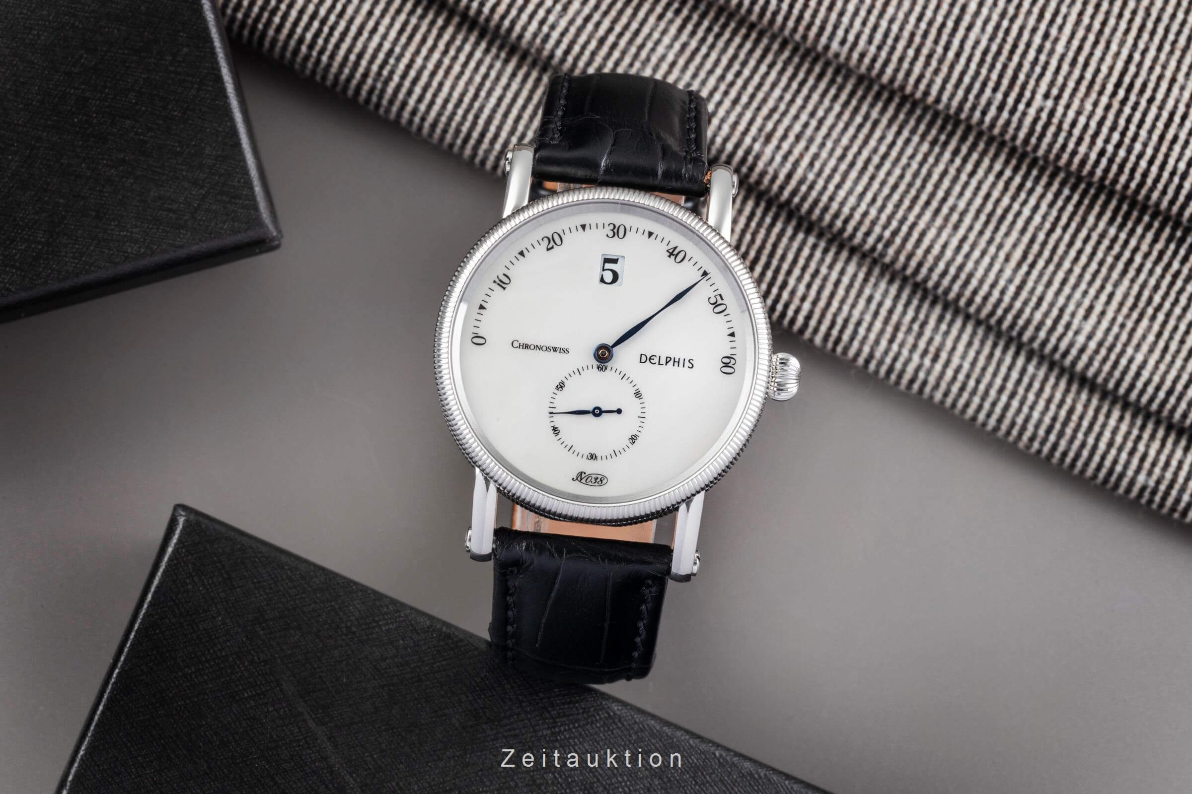 Chronoswiss Delphis steel automatic men's watch CH1423  [2501008] - Image 4