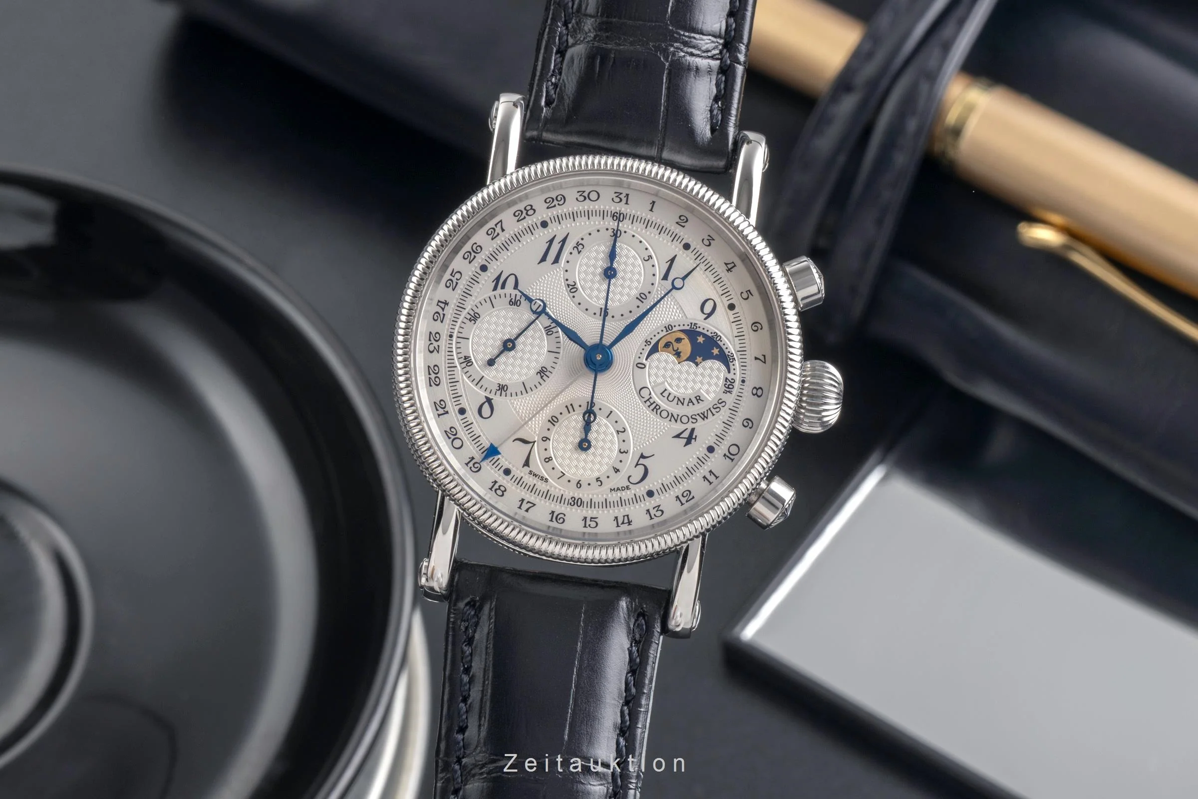 Chronoswiss Lunar chronograph steel automatic men's watch CH7523L 	  [2504199] - Image 2