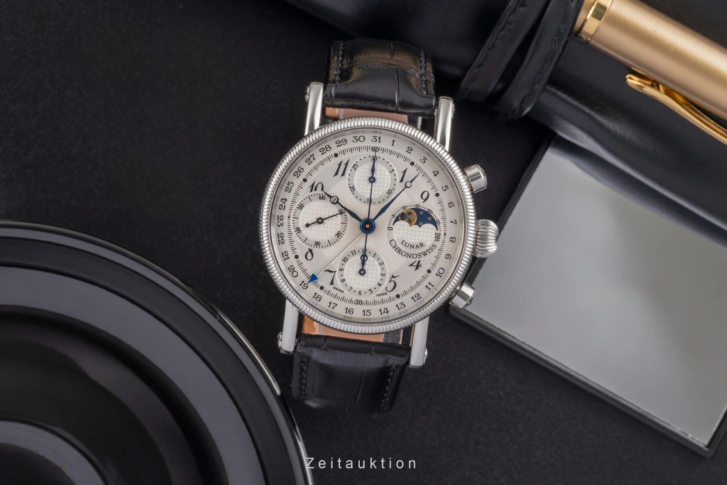 Chronoswiss Lunar chronograph steel automatic men's watch CH7523L 	  [2504199] - Image 4