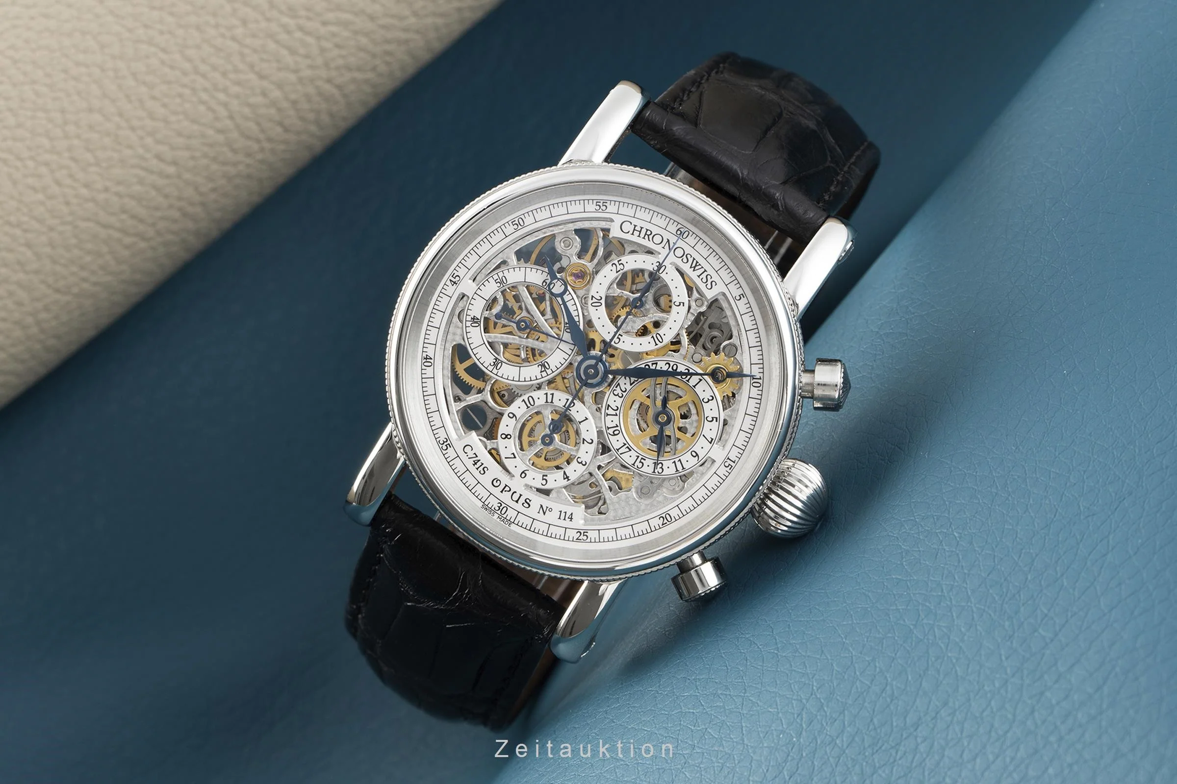 Chronoswiss Opus chronograph steel automatic men's watch CH7543  [2106973] - Image 3