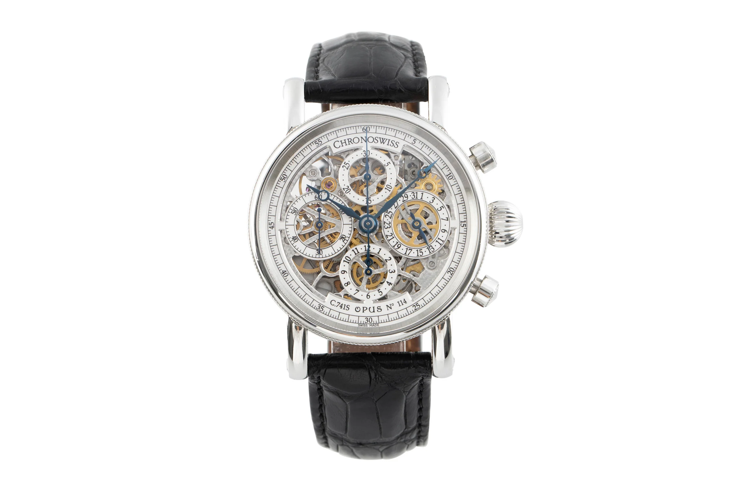 Chronoswiss Opus chronograph steel automatic men's watch CH7543  [2106973] - Image 4
