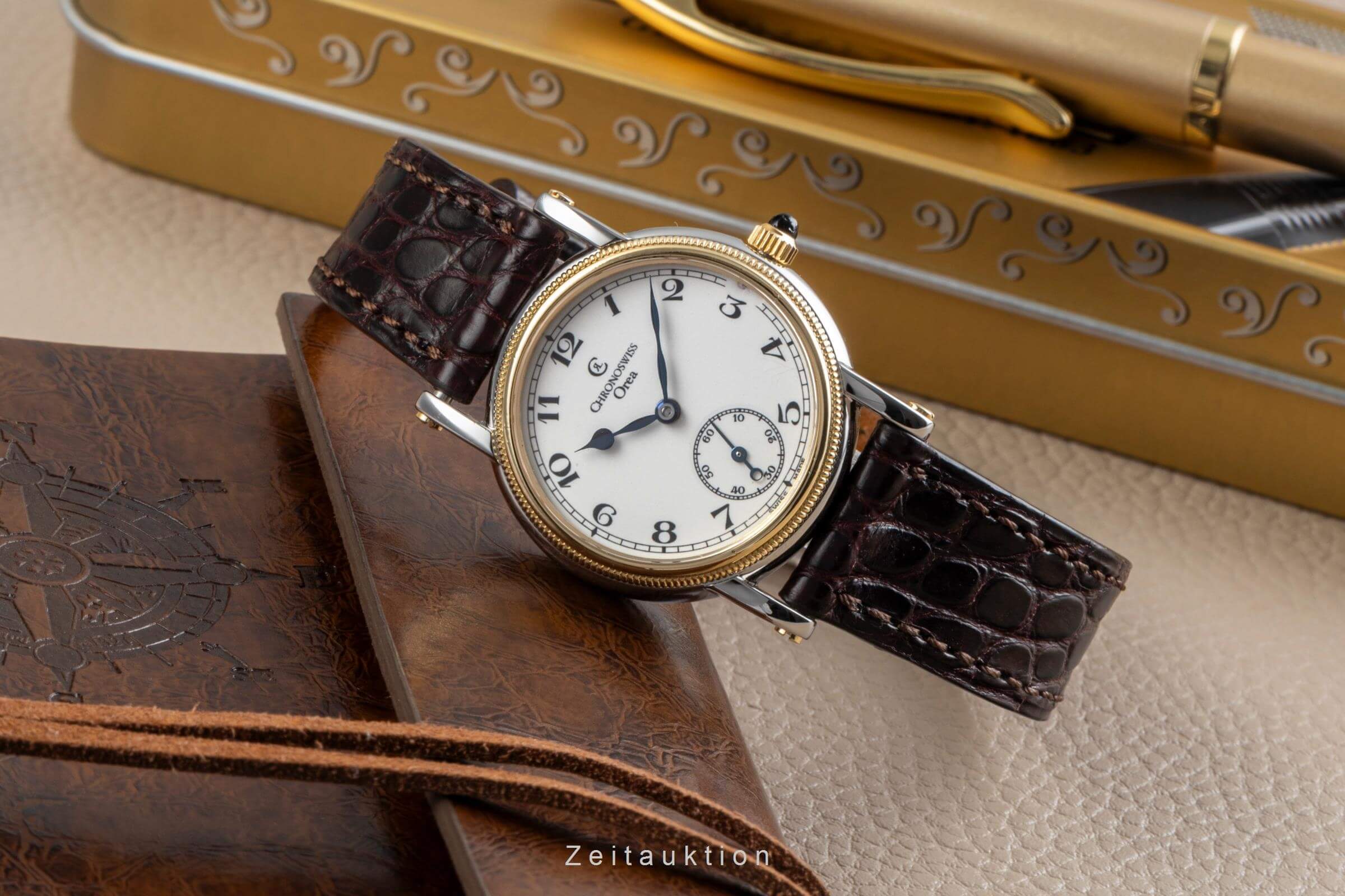 Chronoswiss Orea steel / gold manual winding women's watch CH7162  [2405847] - Image 3