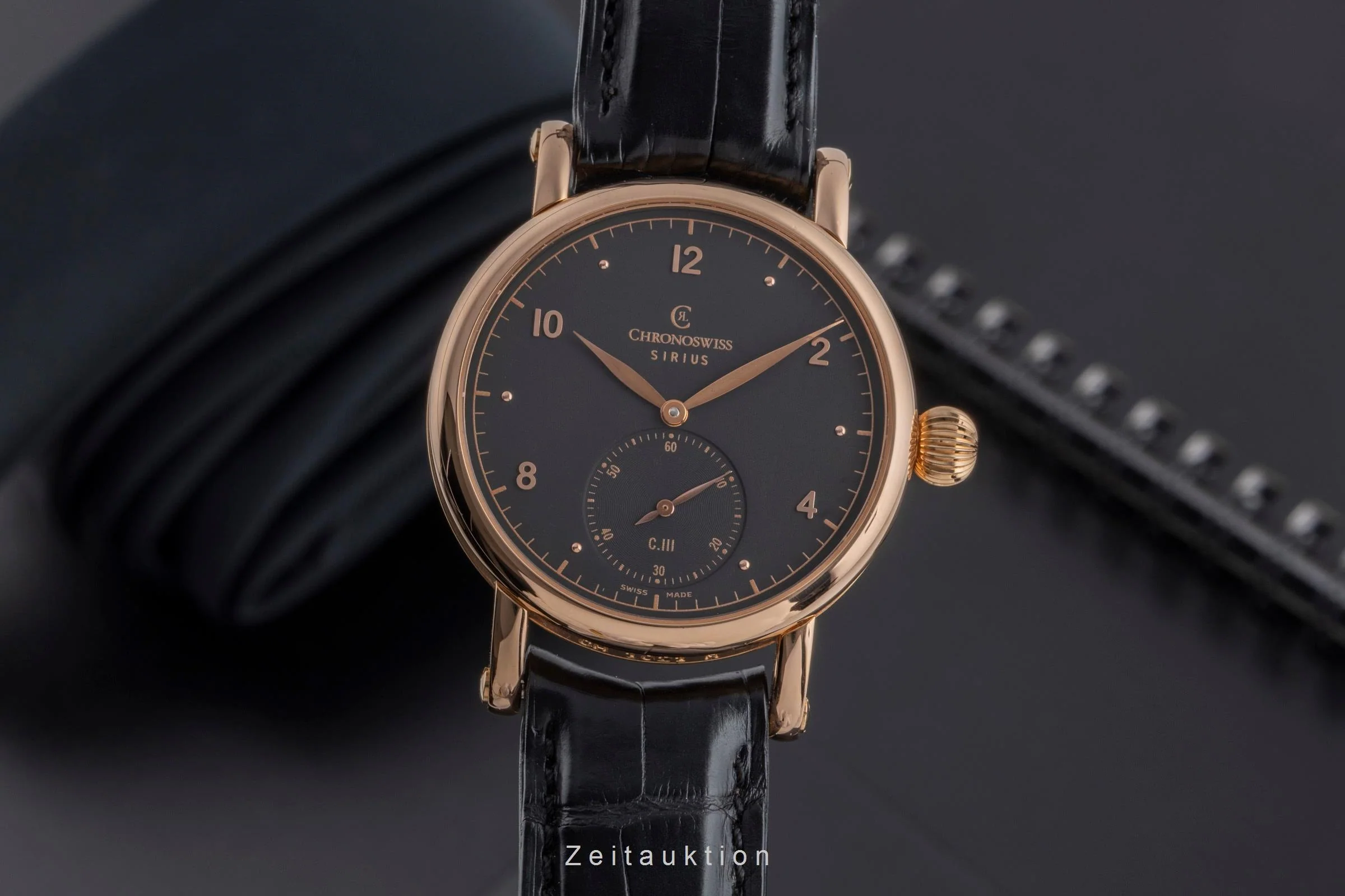 Chronoswiss Sirius 18 ct red gold manual winding men's watch CH 1021 R  [2502658] - Image 2