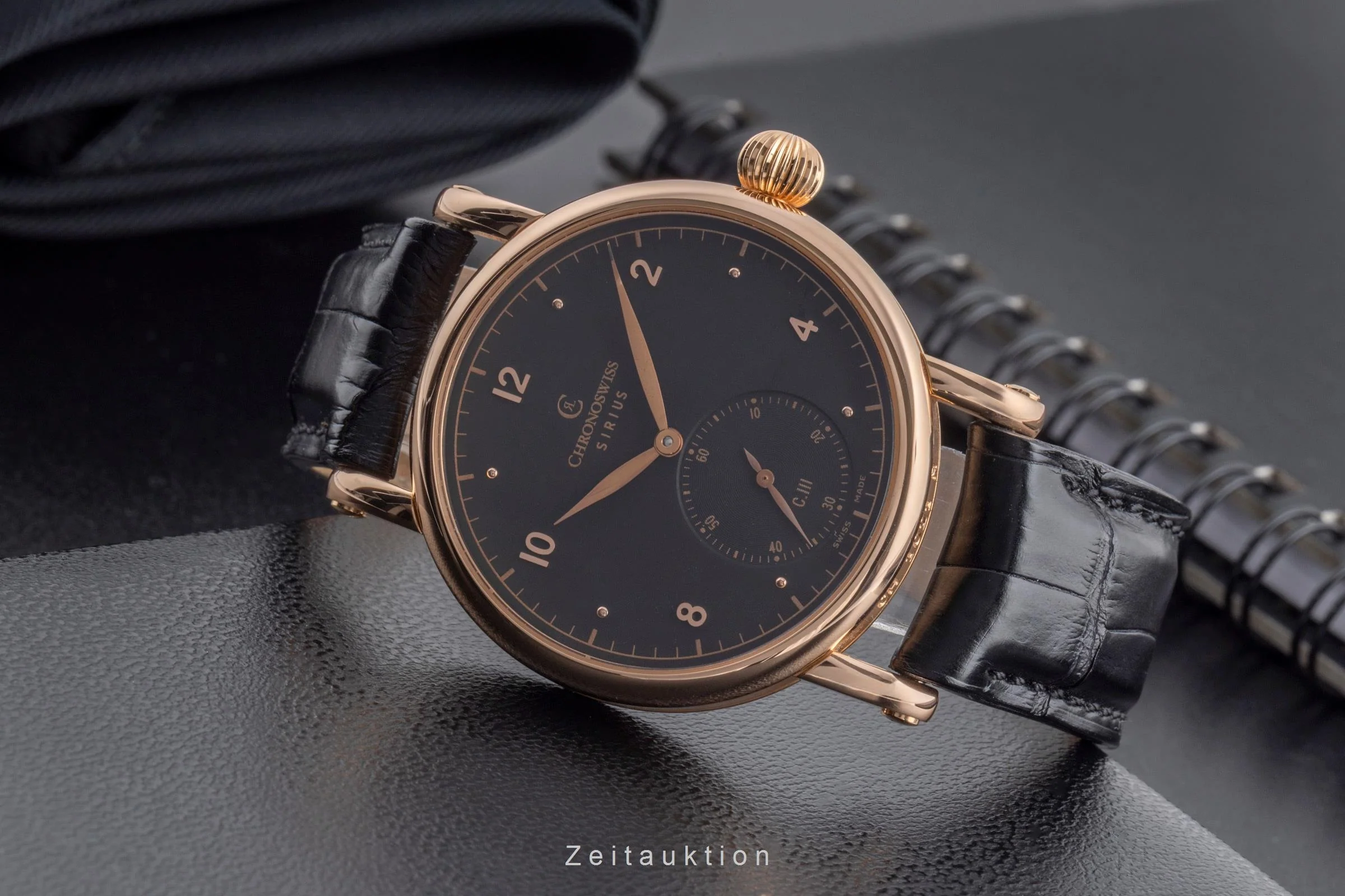 Chronoswiss Sirius 18 ct red gold manual winding men's watch CH 1021 R  [2502658] - Image 3