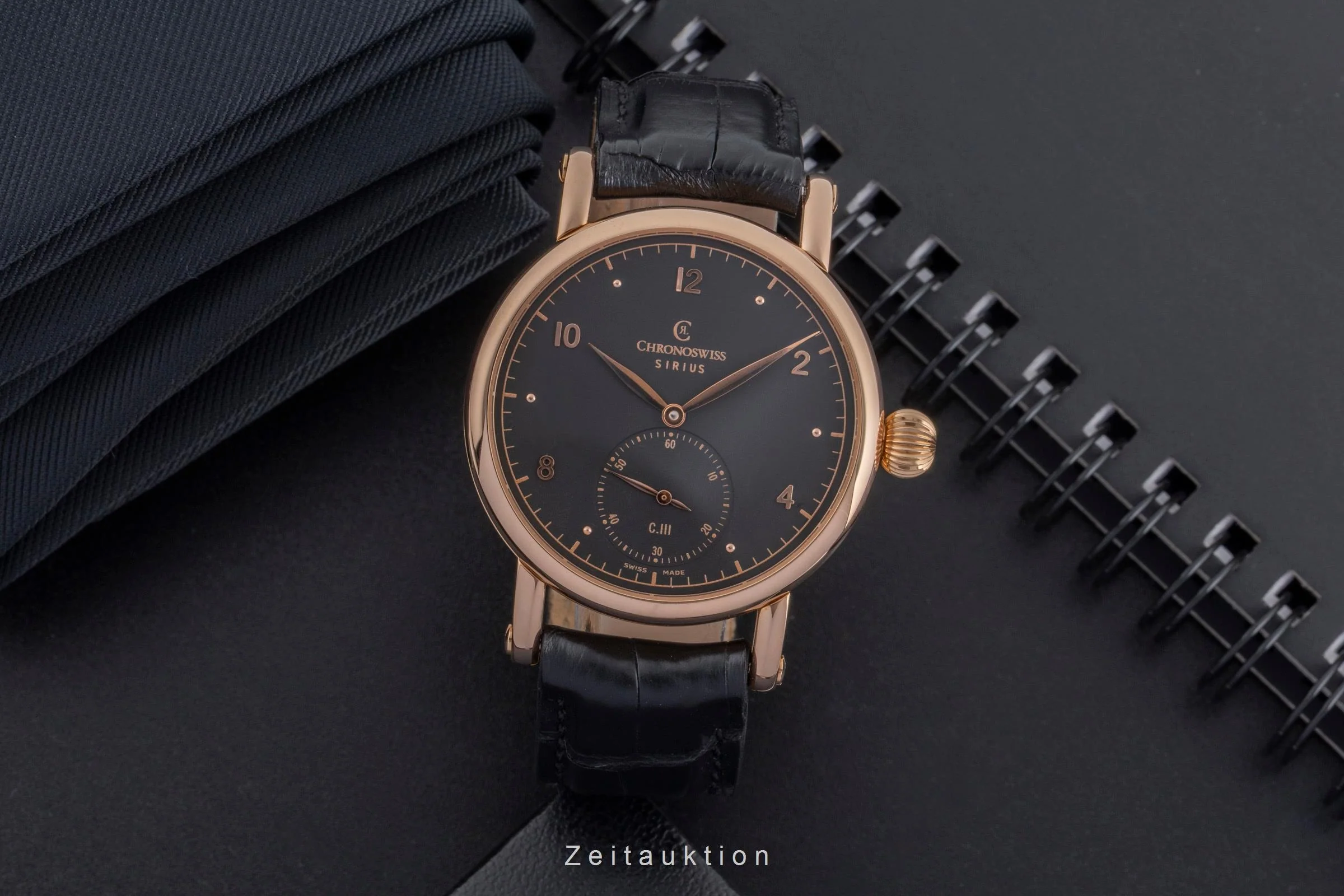 Chronoswiss Sirius 18 ct red gold manual winding men's watch CH 1021 R  [2502658] - Image 4