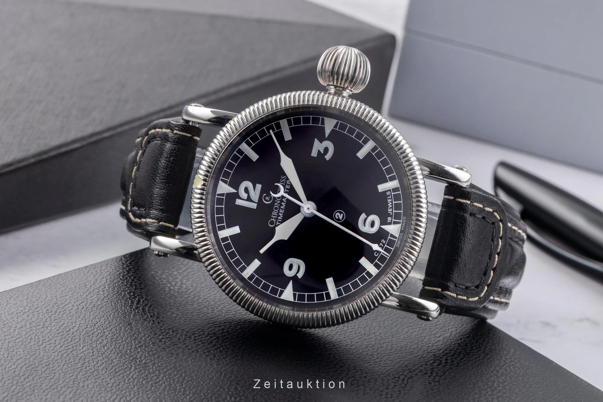 Chronoswiss Timemaster steel manual winding men's watch CH 6233SW  [2504799] - Image 3