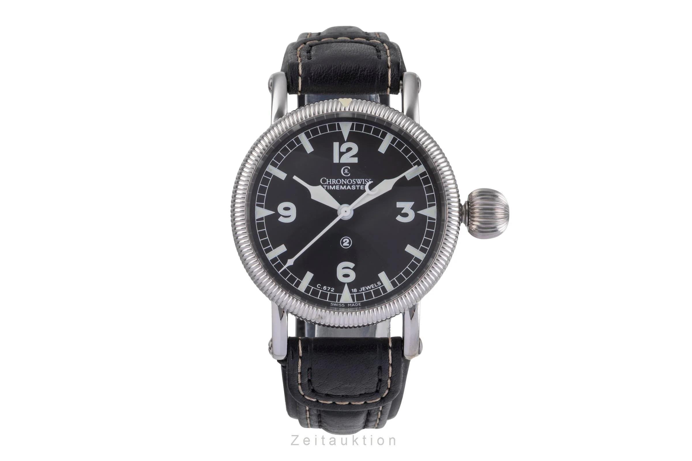 Chronoswiss Timemaster steel manual winding men's watch CH 6233SW  [2504799] - Image 5