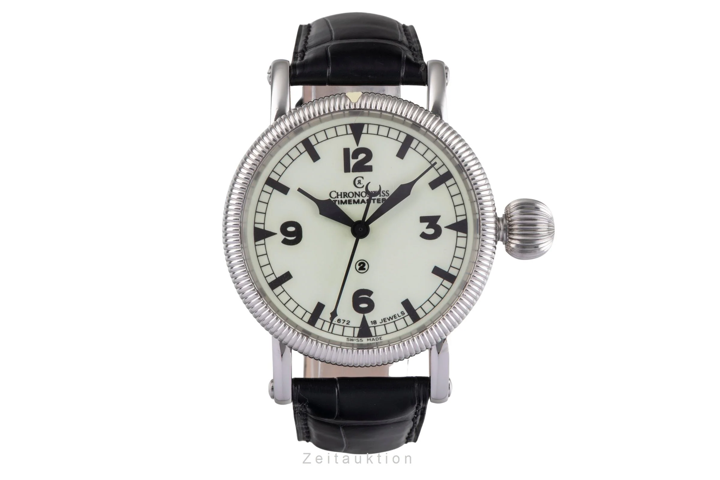 Chronoswiss Timemaster steel manual winding men's watch CH6233  [2505109] - Image 5