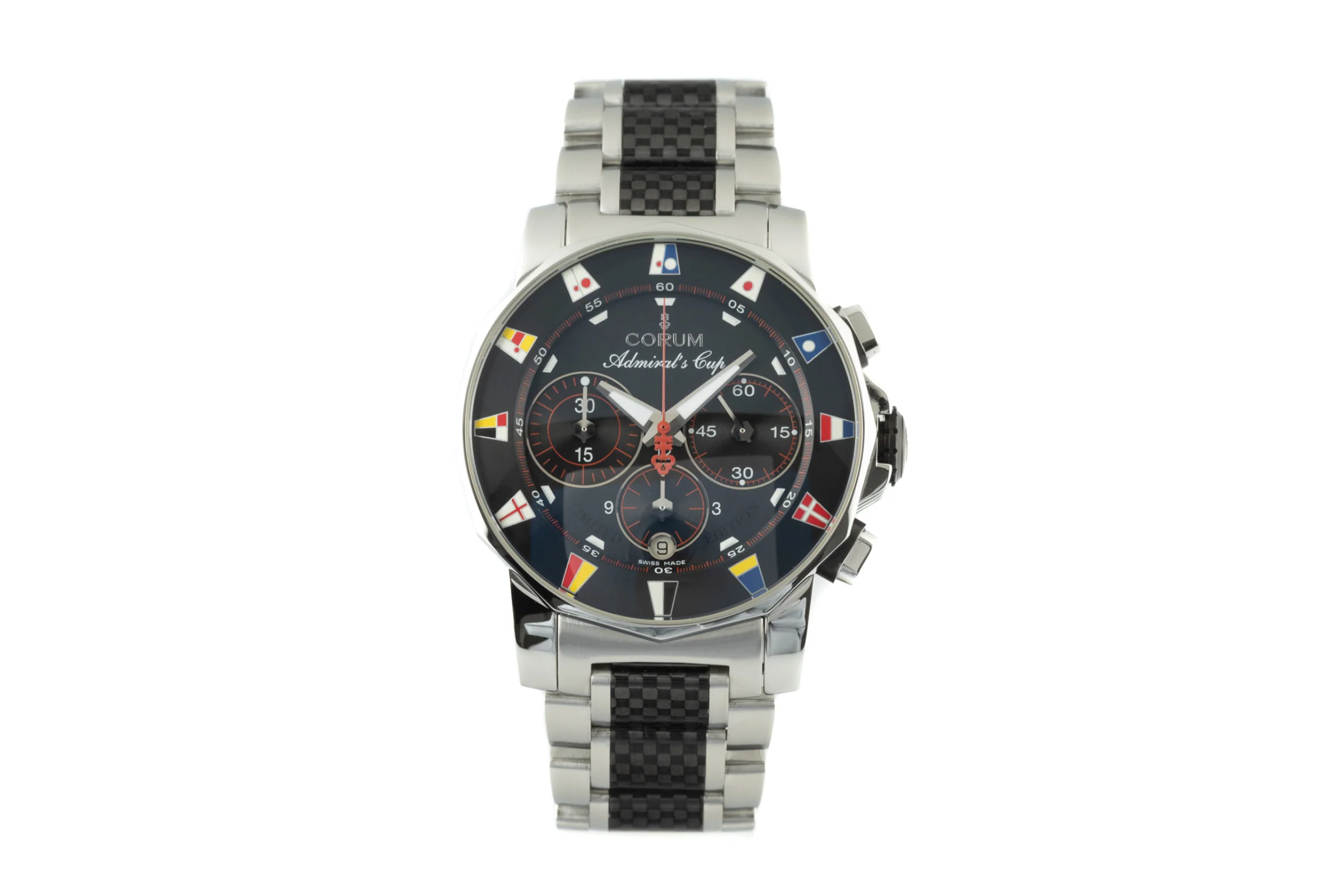Corum Admirals Cup chronograph steel automatic men's watch 985.631.20 Limited  [2201191] - Image 4
