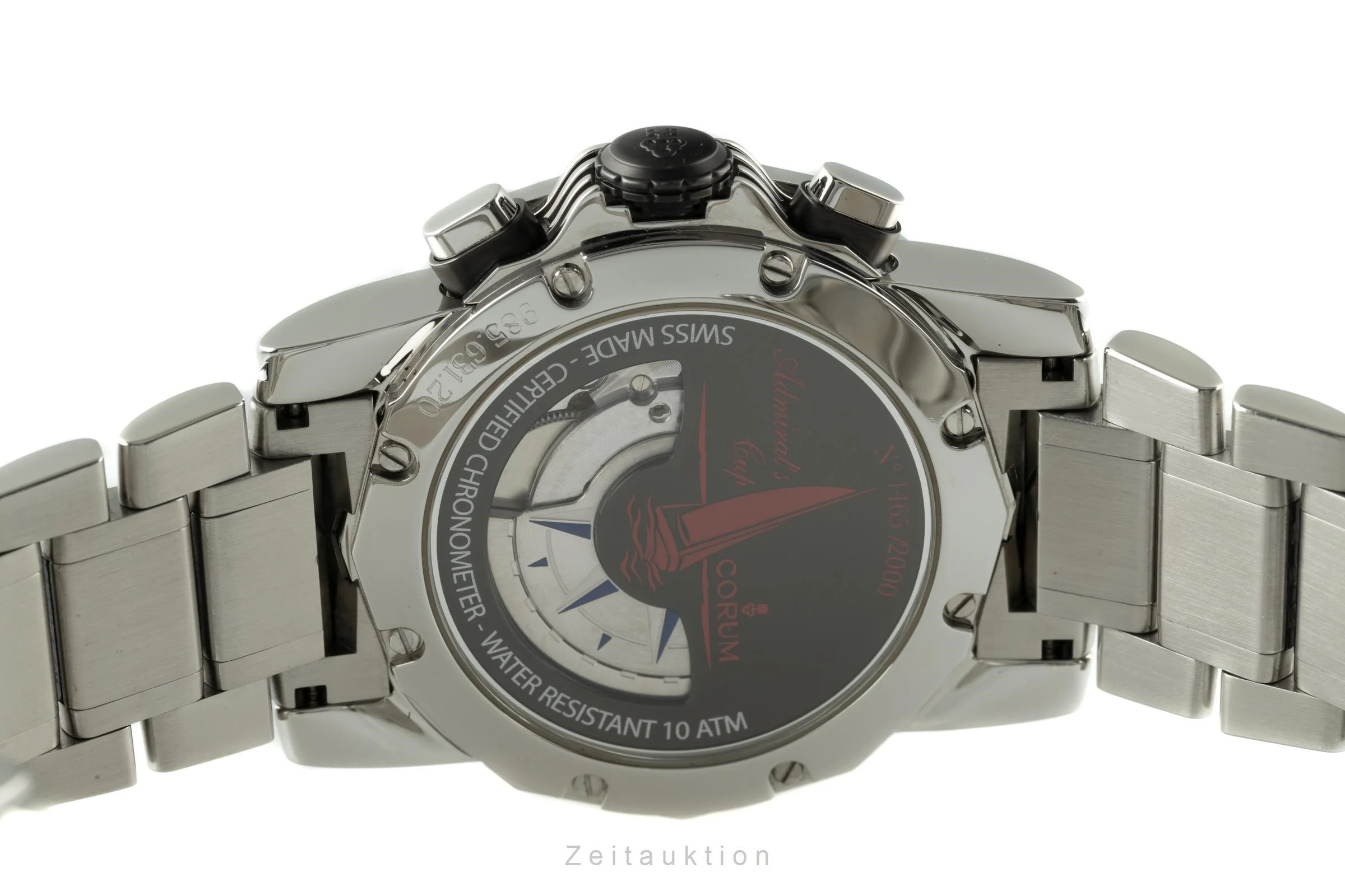 Corum Admirals Cup chronograph steel automatic men's watch 985.631.20 Limited  [2201191] - Image 9