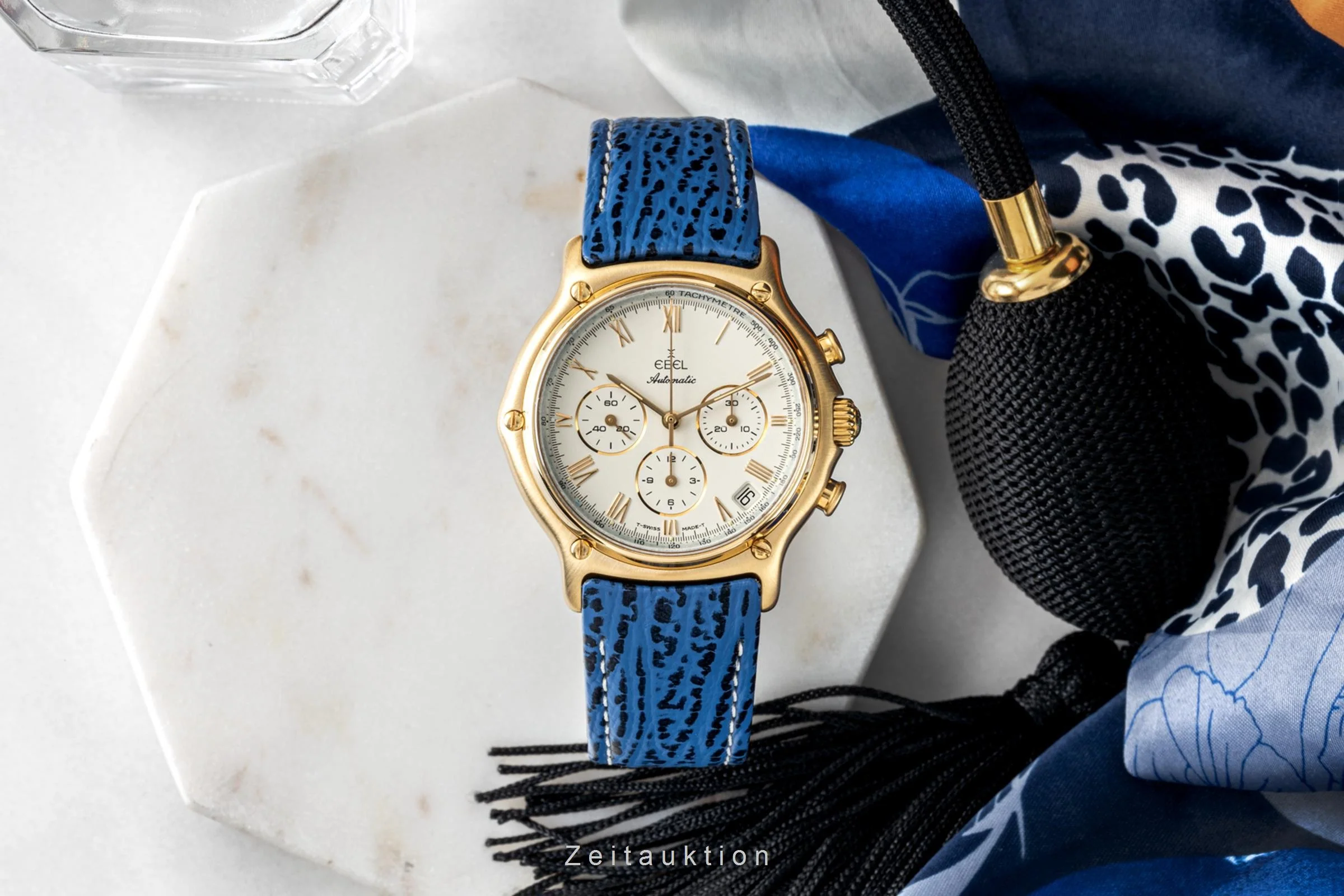 Ebel 1911 chronograph 18 ct gold automatic men's watch 8134901 LP: 0EUR  [2301600] - Image 3