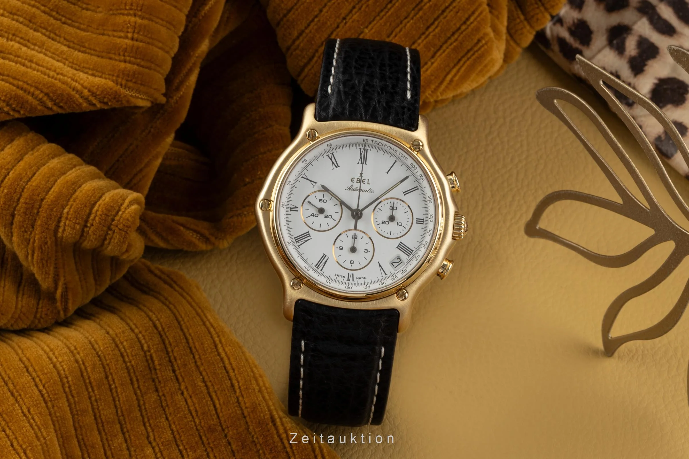 Ebel 1911 chronograph 18 ct gold automatic men's watch 8134901  [2304448] - Image 3