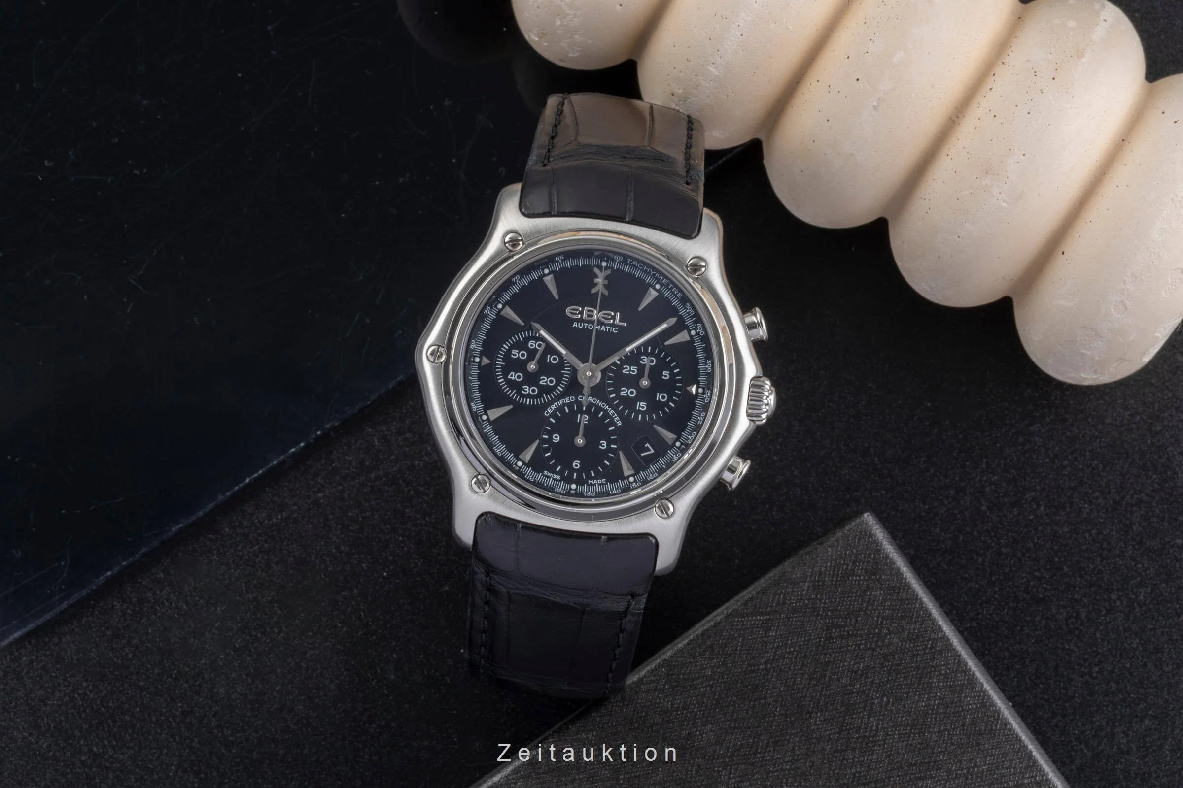 Ebel 1911 chronograph steel automatic men's watch 9137L40  [2501989] - Image 4