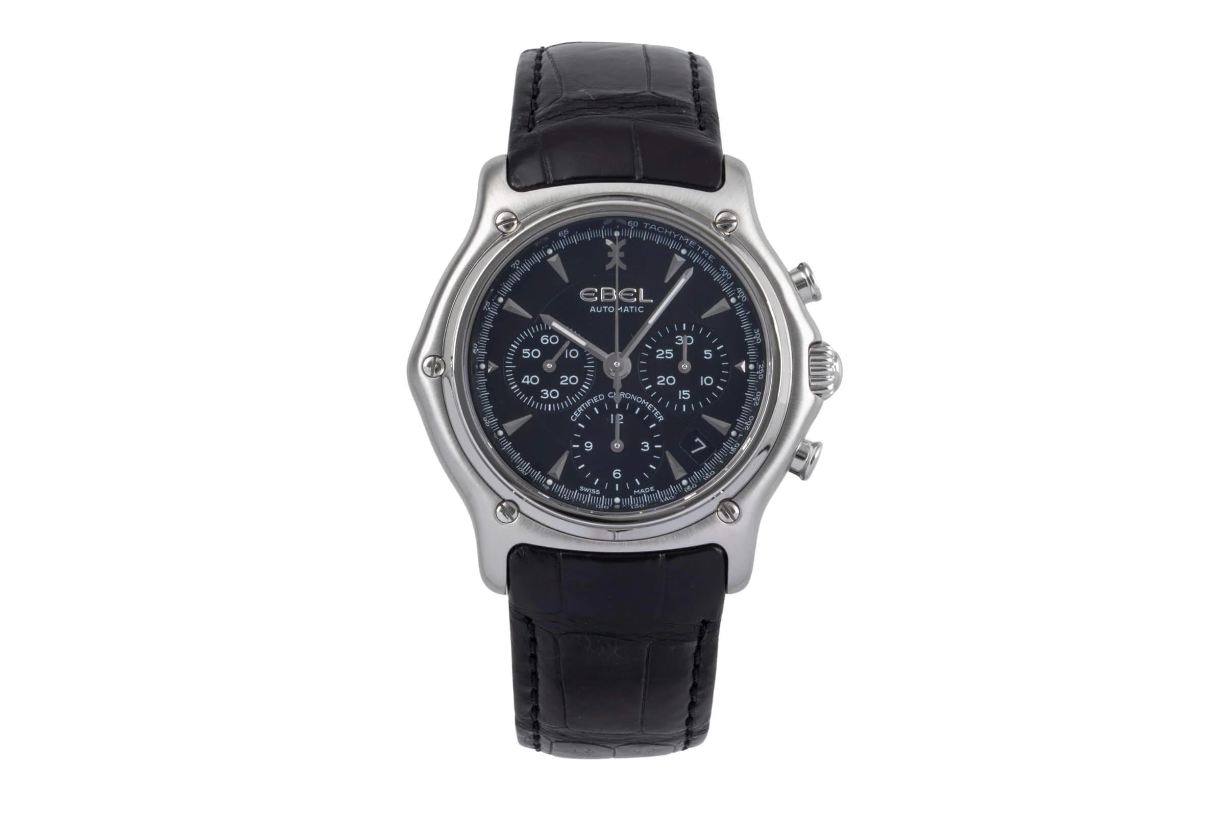 Ebel 1911 chronograph steel automatic men's watch 9137L40  [2501989] - Image 5