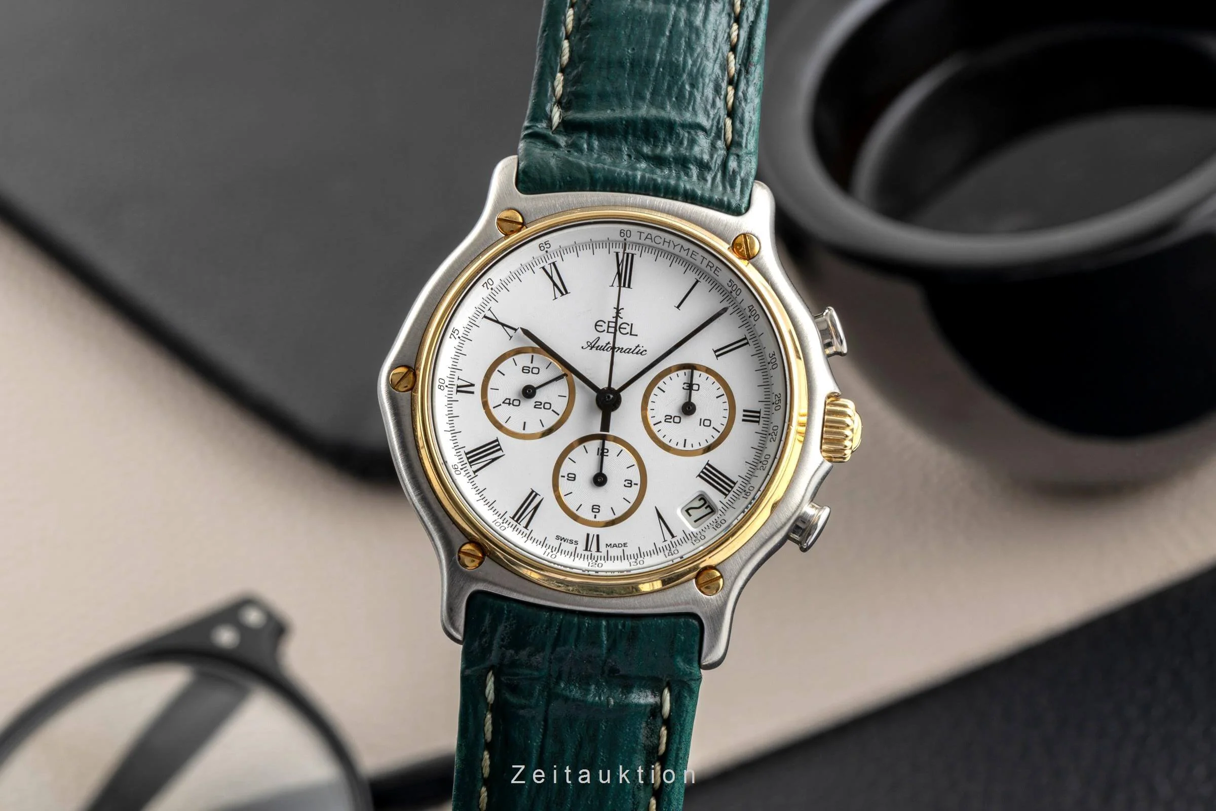 Ebel 1911 chronograph steel / gold automatic men's watch 1134801  [2501988] - Image 2