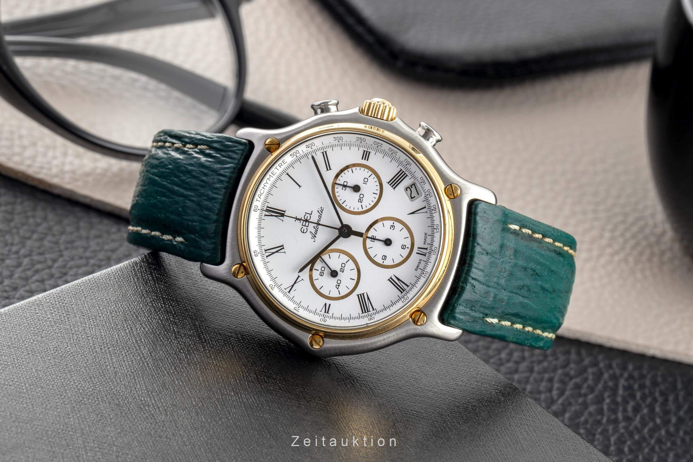 Ebel 1911 chronograph steel / gold automatic men's watch 1134801  [2501988] - Image 3