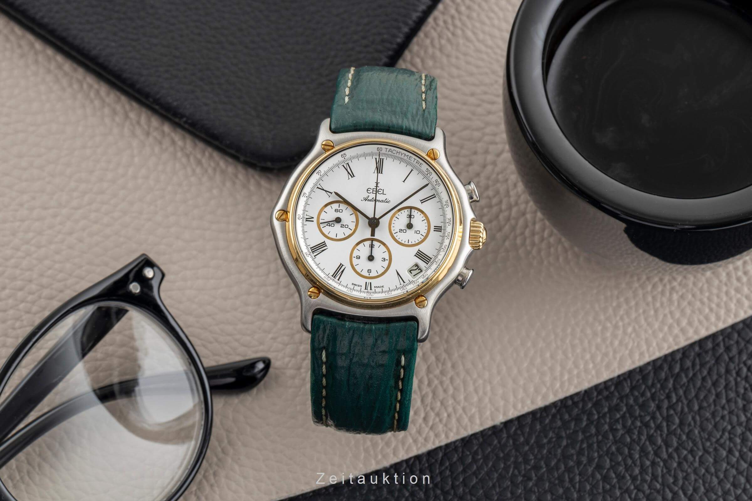 Ebel 1911 chronograph steel / gold automatic men's watch 1134801  [2501988] - Image 4
