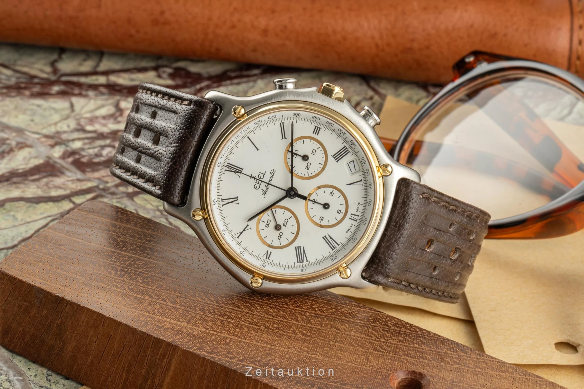 Ebel 1911 chronograph steel / gold automatic men's watch 1134901  [2305366] - Image 2