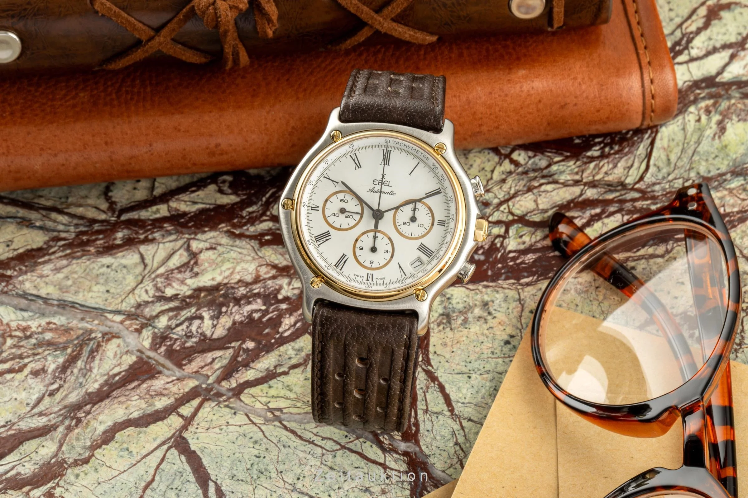 Ebel 1911 chronograph steel / gold automatic men's watch 1134901  [2305366] - Image 3