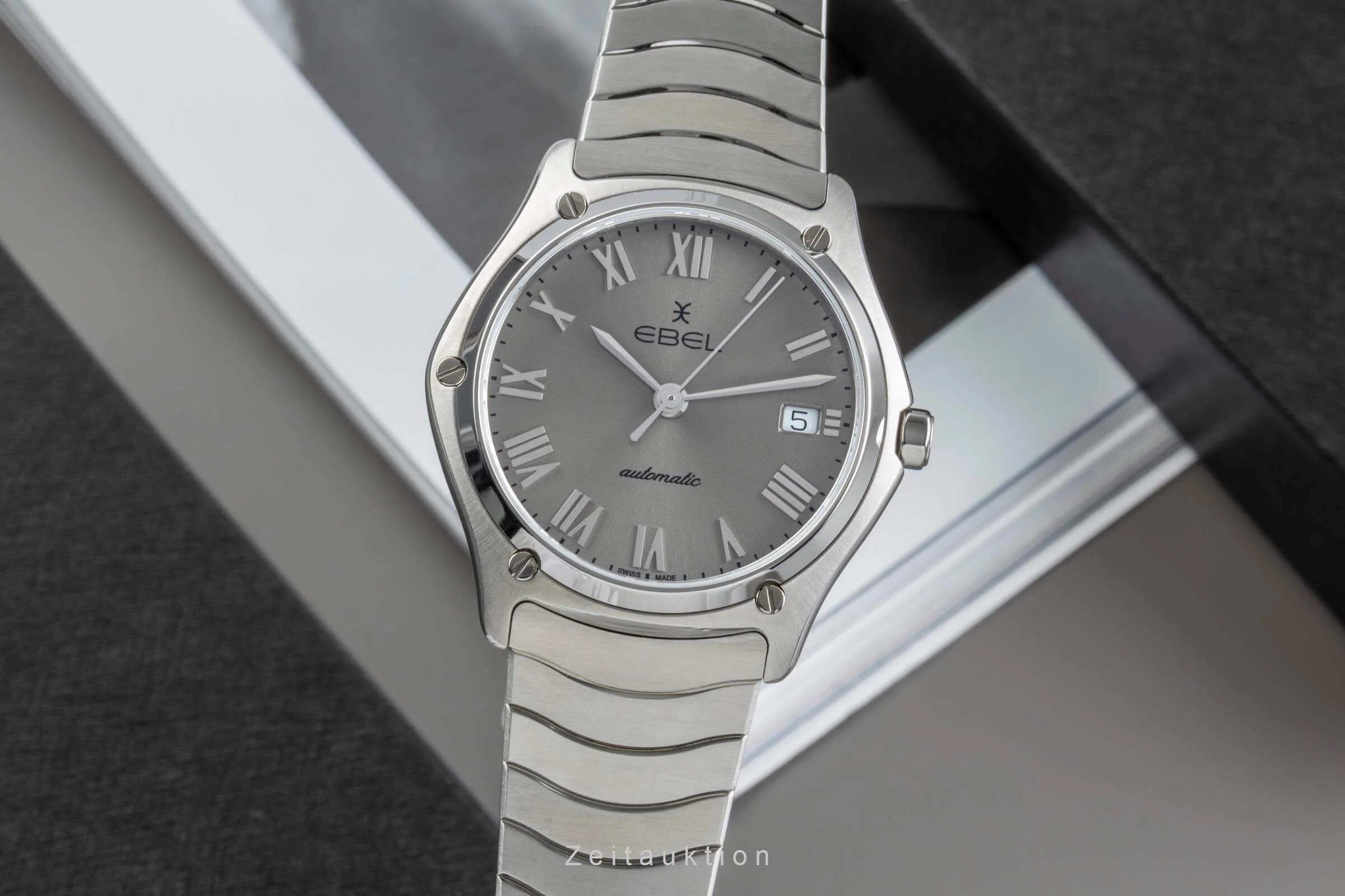 Ebel Classic Sport steel automatic men's watch 1216651 05.4.14.2071 LP: 2950EUR  [2502384] - Image 2