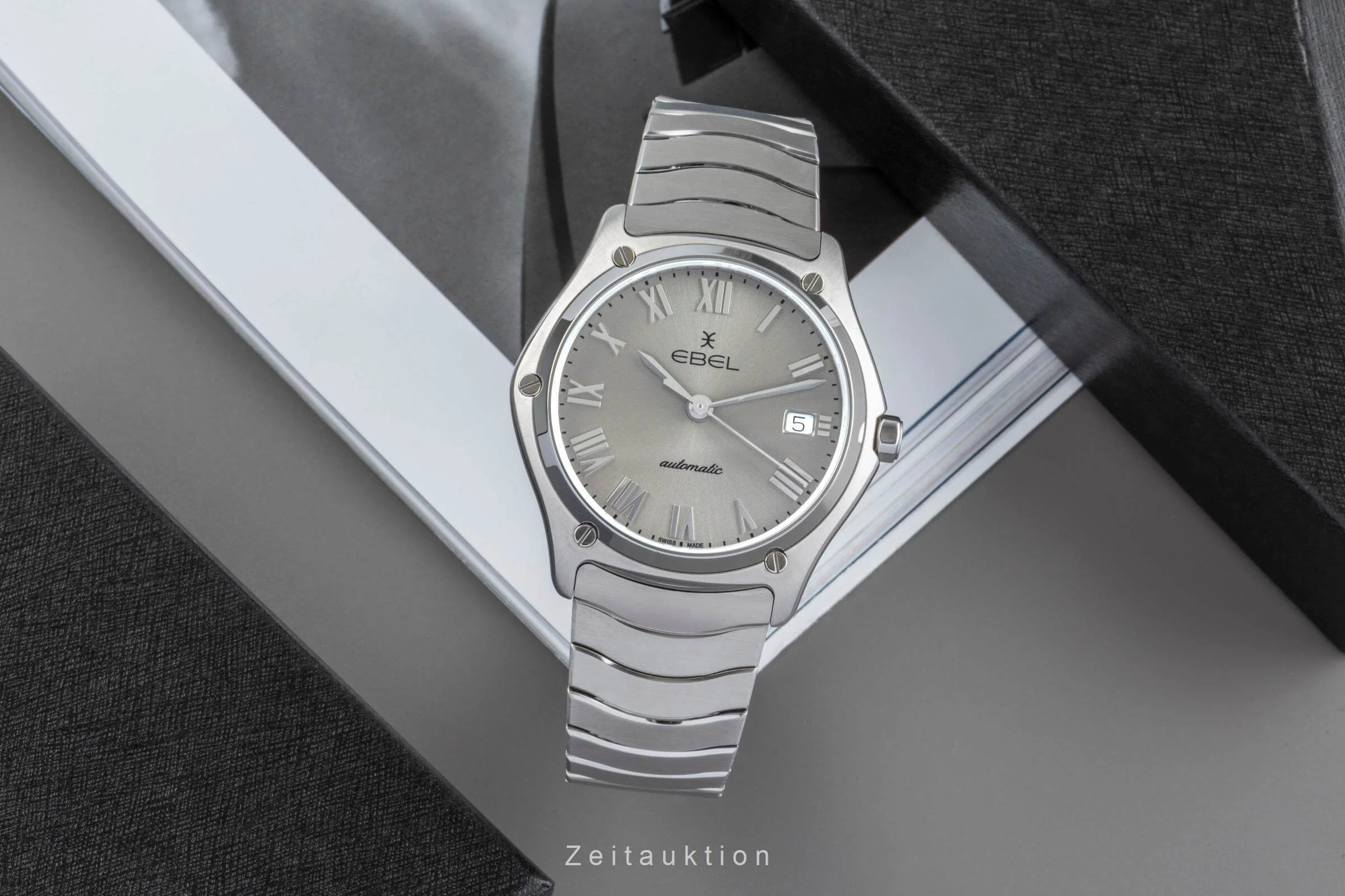 Ebel Classic Sport steel automatic men's watch 1216651 05.4.14.2071 LP: 2950EUR  [2502384] - Image 4