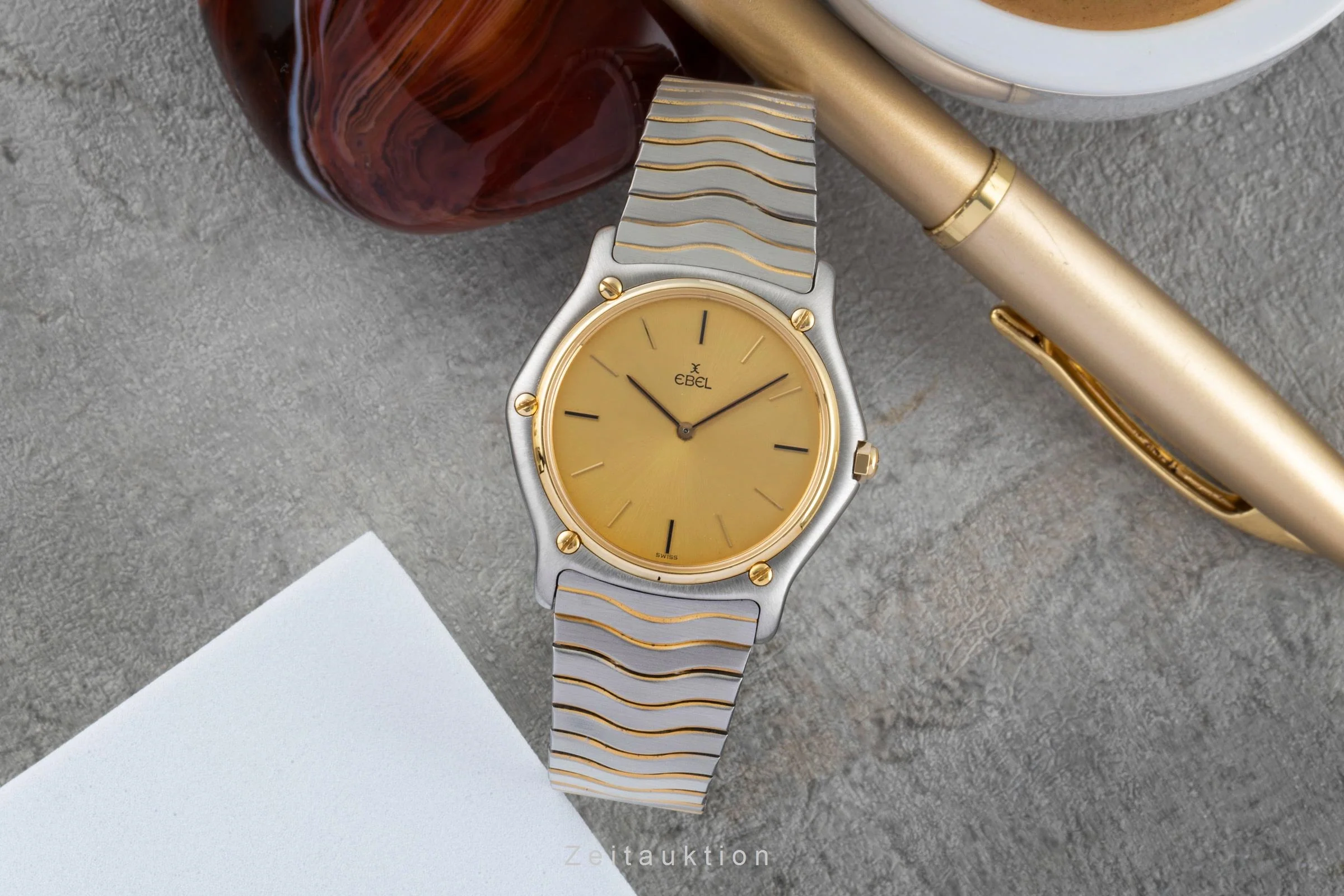 Ebel Classic Wave steel / gold quartz men's watch 181903  [2505849] - Image 4