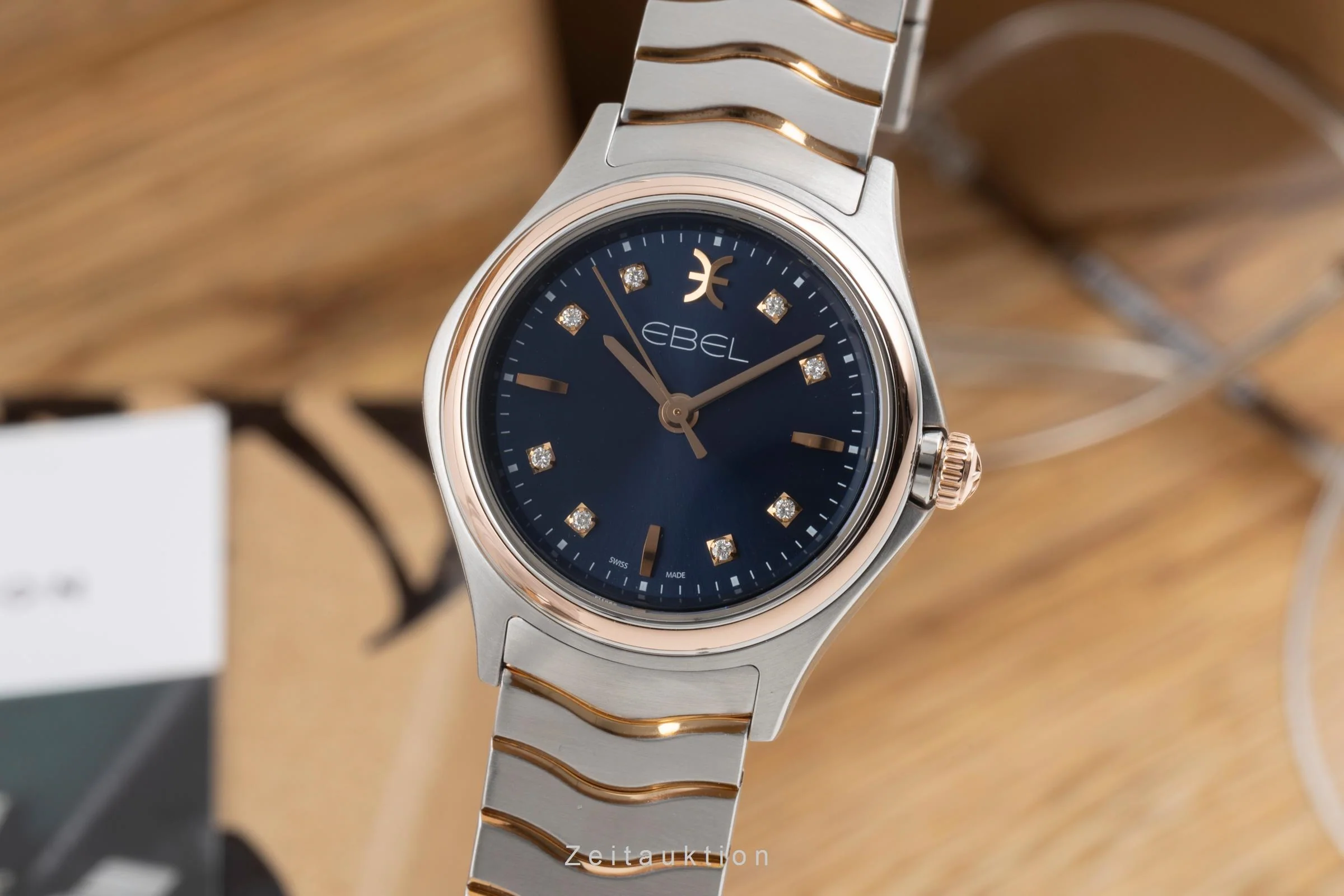 Ebel Classic Wave steel / gold quartz women's watch 03.1.15.1051 LP: 3600EUR  [2506245] - Image 2