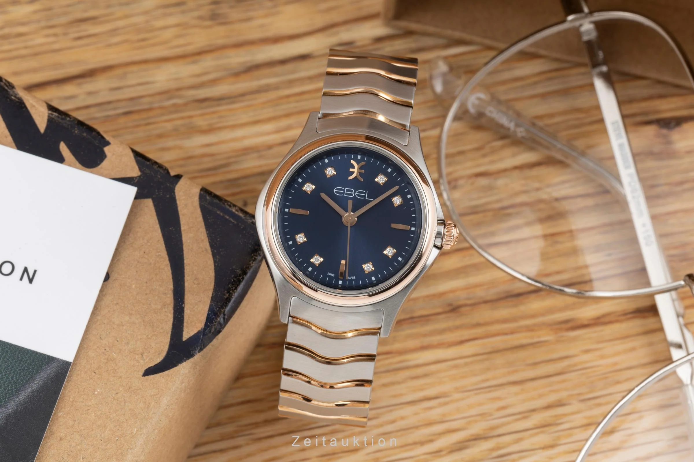 Ebel Classic Wave steel / gold quartz women's watch 03.1.15.1051 LP: 3600EUR  [2506245] - Image 4