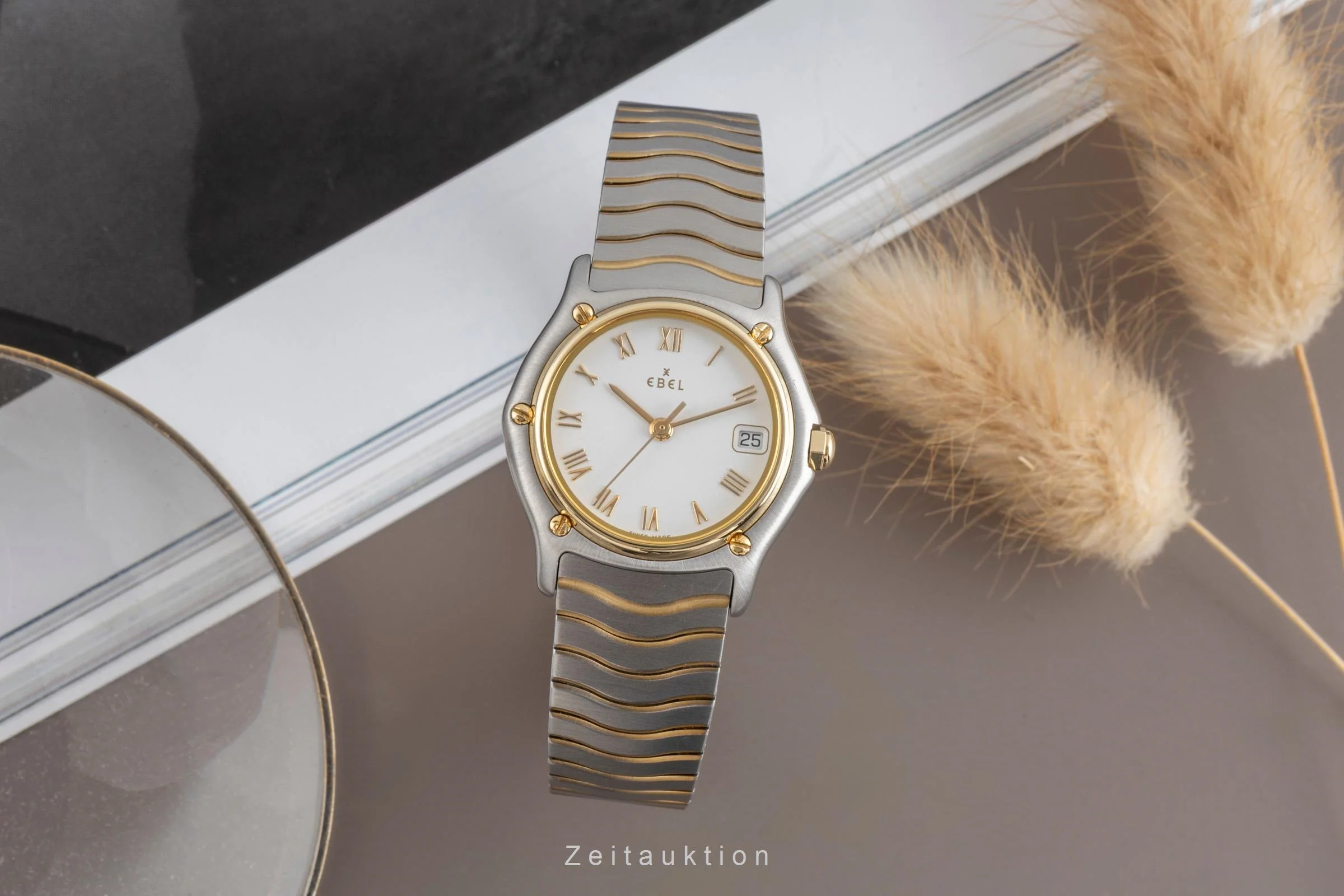 Ebel Classic Wave steel / gold quartz women's watch 1087121 LP: 3100EUR  [2502554] - Image 4