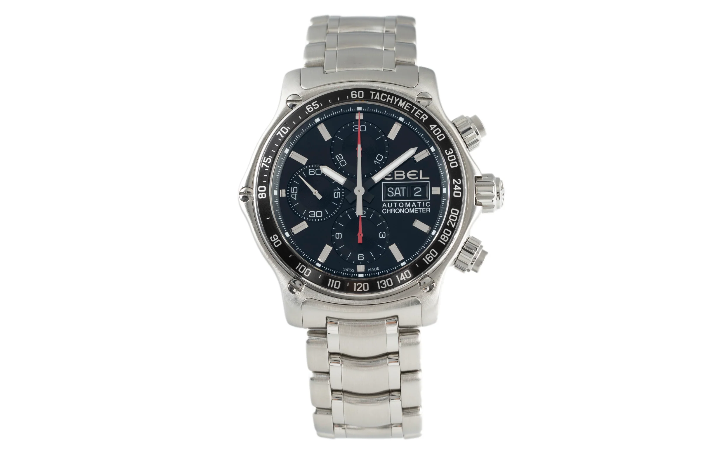 Ebel Discovery chronograph steel automatic men's watch 9750L62  [2105225] - Image 4