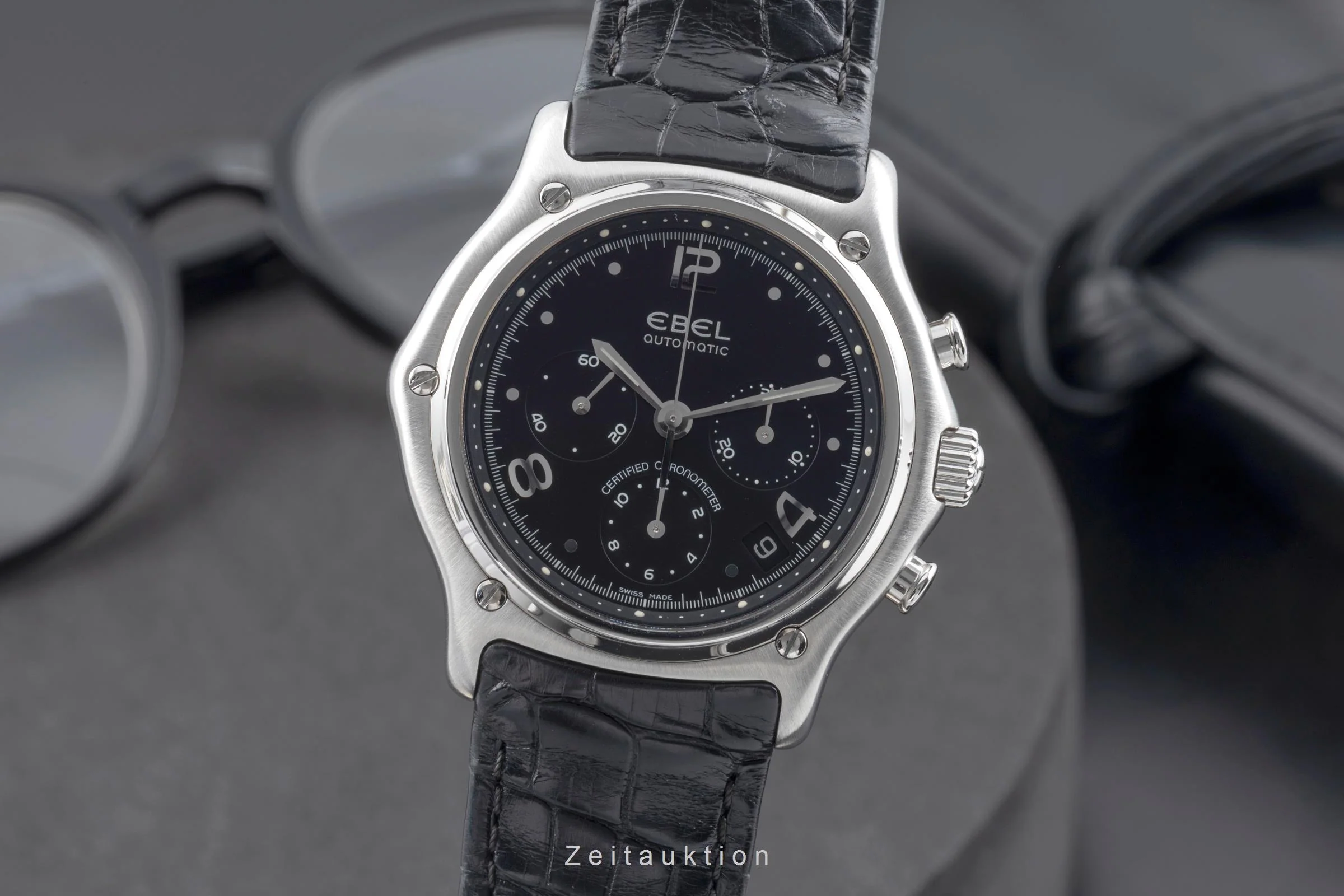 Ebel Le Modulor chronograph steel automatic men's watch 9137240  [2504392] - Image 2