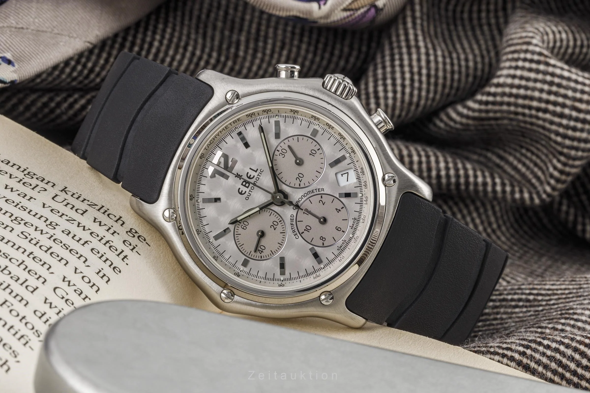 Ebel Le Modulor chronograph steel automatic men's watch E9137240  [2206145] - Image 2