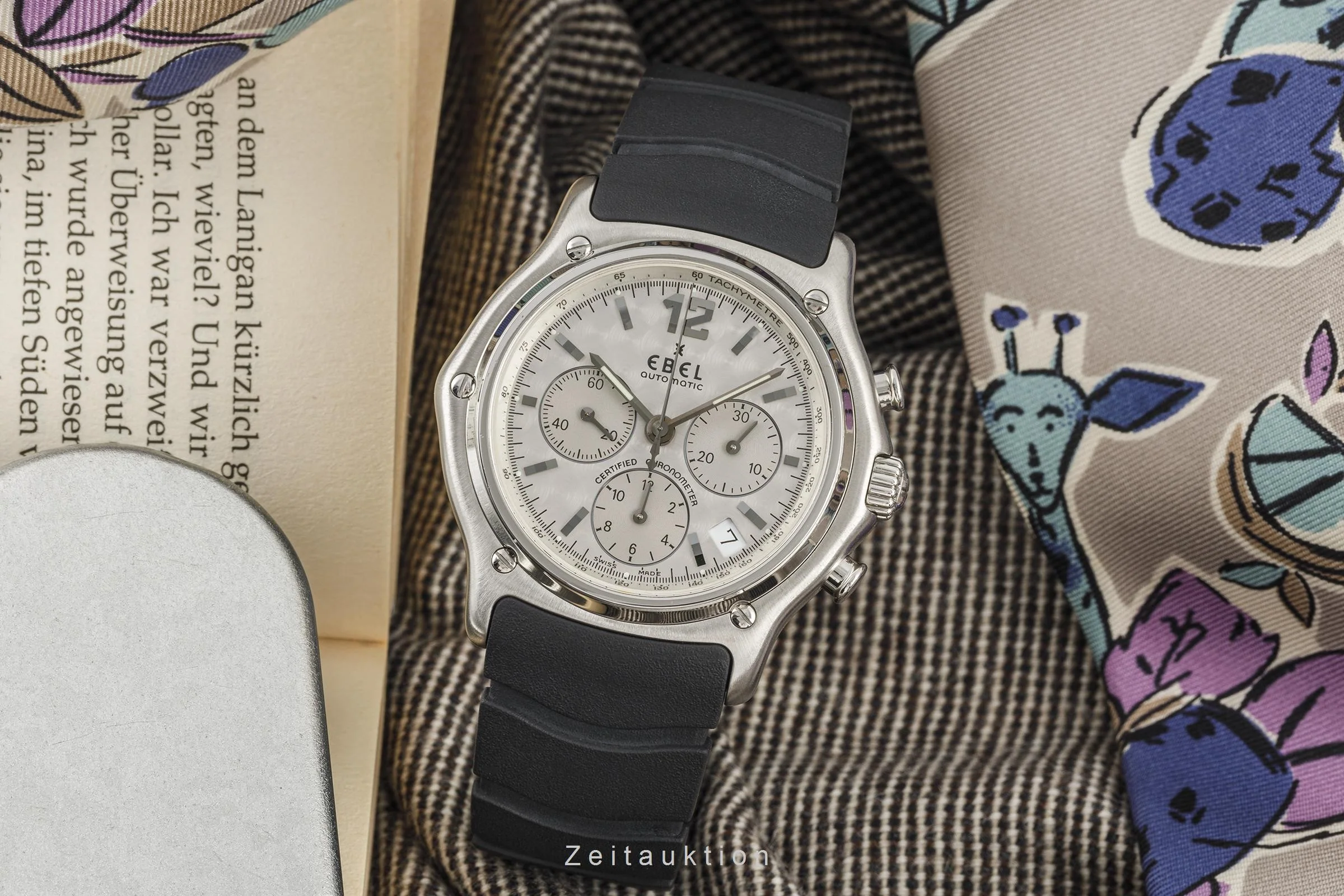 Ebel Le Modulor chronograph steel automatic men's watch E9137240  [2206145] - Image 3