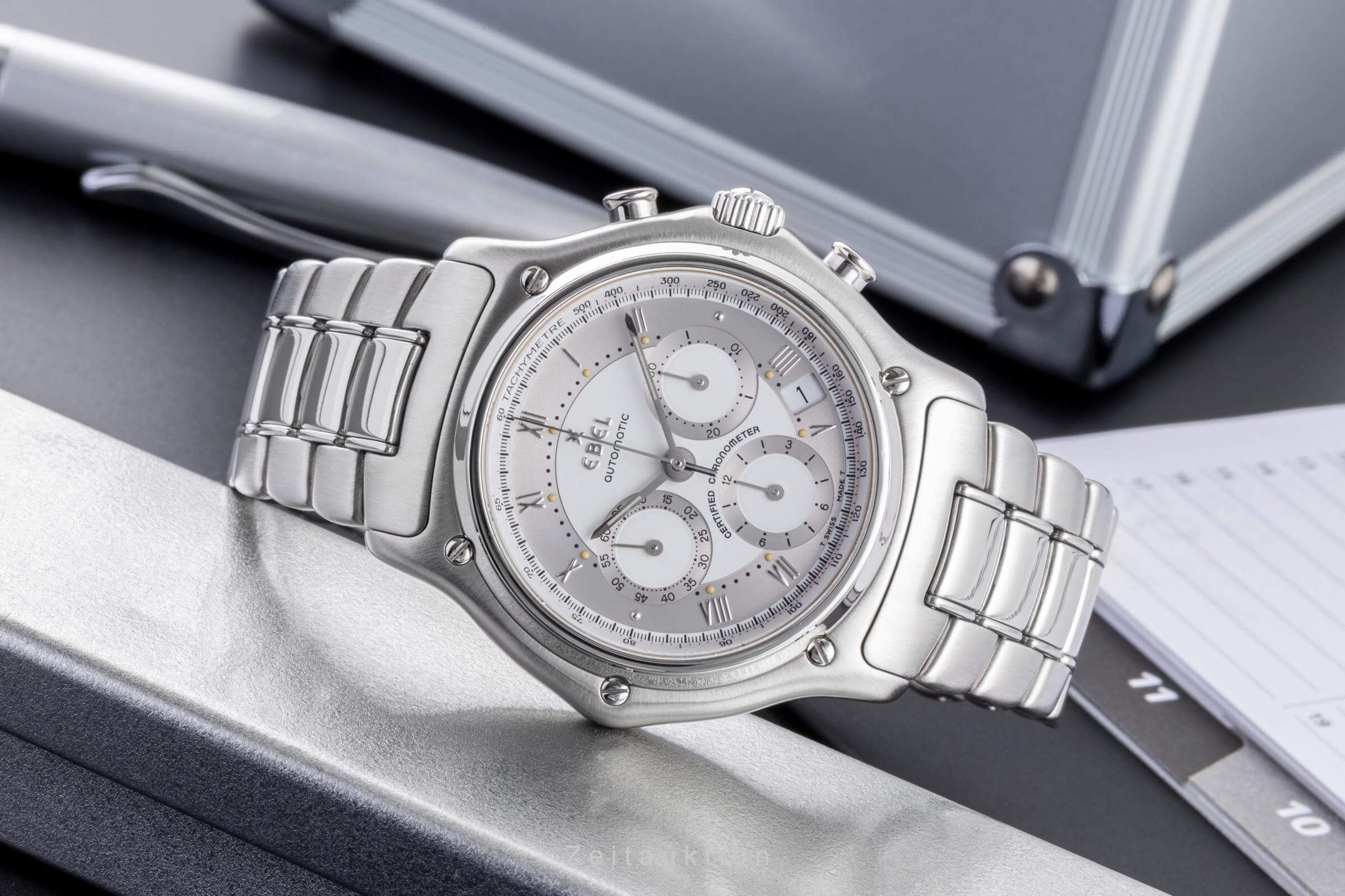 Ebel Le Modulor chronograph steel automatic men's watch E9137241 LP: 3800EUR  [2500301] - Image 3