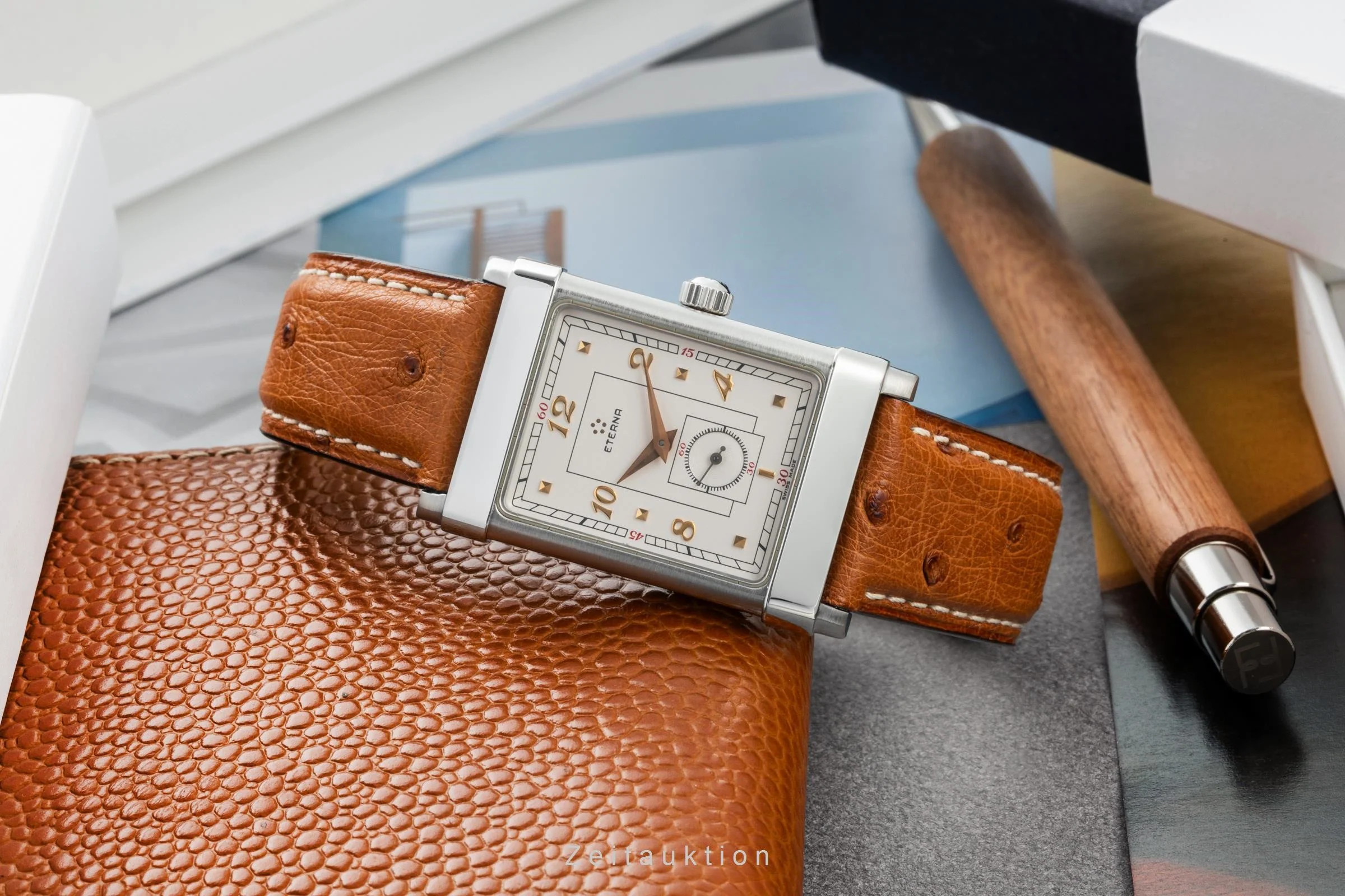 Eterna 1935 steel manual winding men's watch 8491.41.10 Limited  [2400898] - Image 2